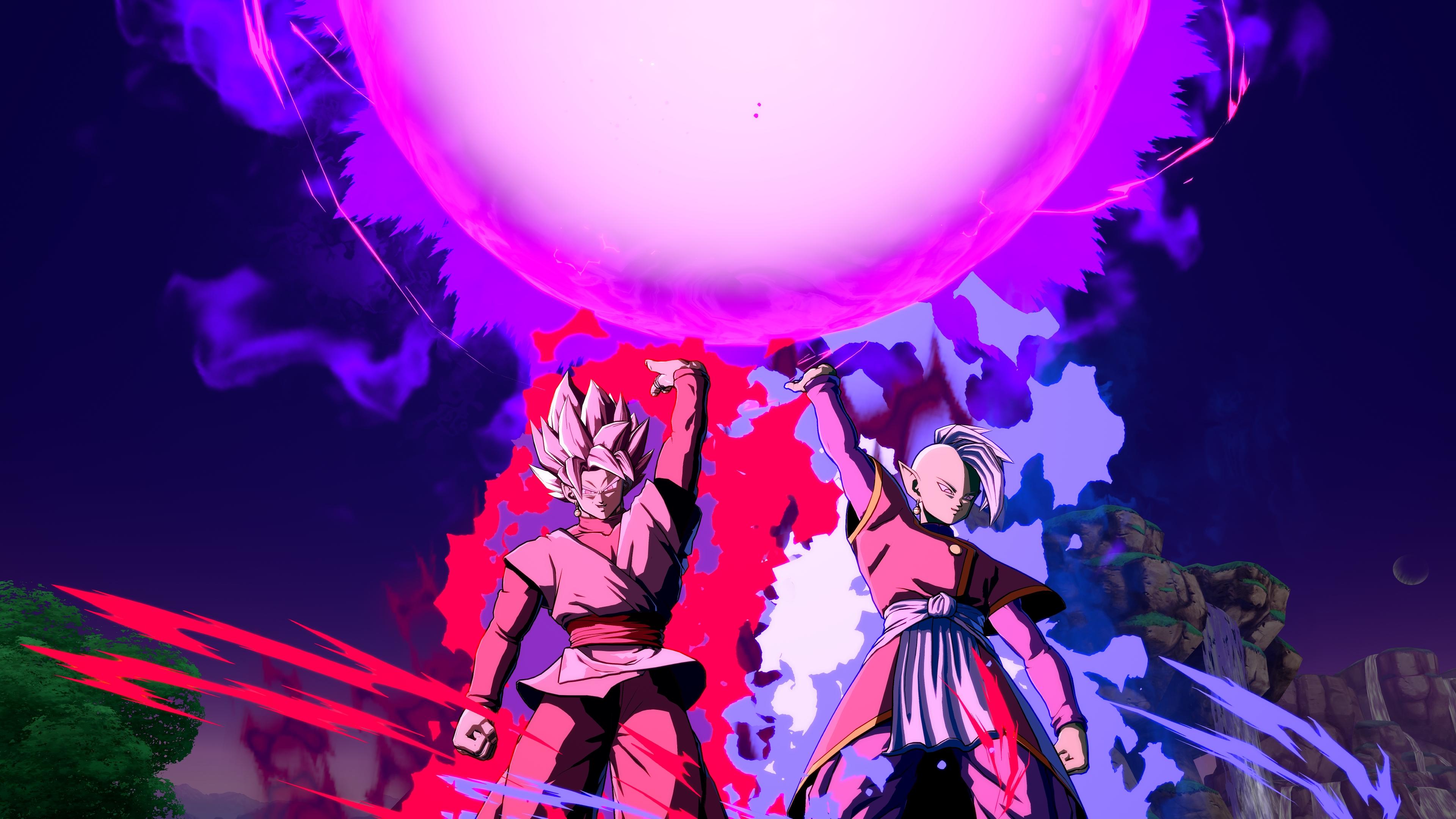 3840x2160 Goku Black Zamasu Dragon Ball Fighterz 4K