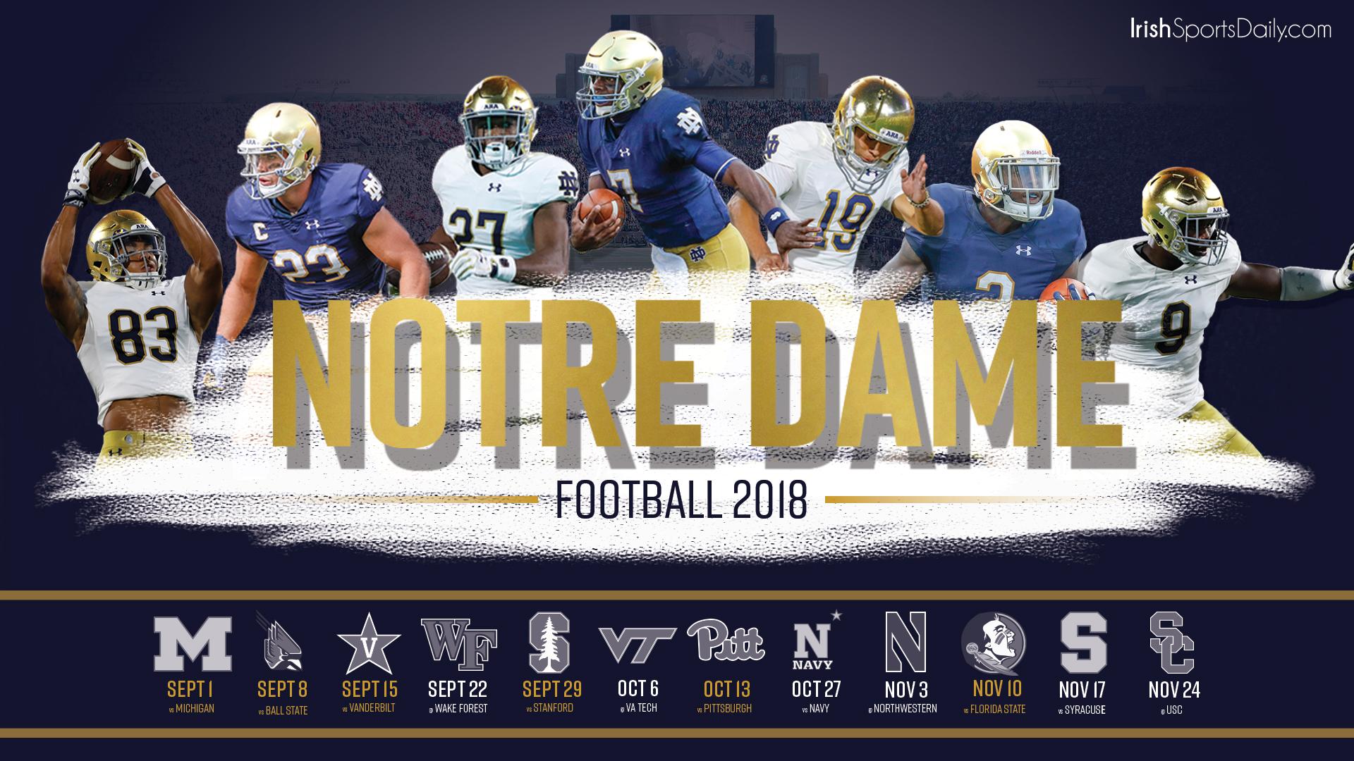 1920x1080 Notre Dame Football Wallpaper 2018