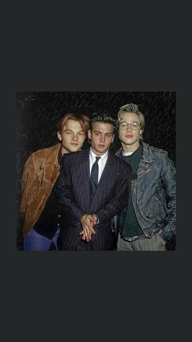 675x1200 Leo Brad and Johnny.. wallpaper. Johnny depp leonardo dicaprio, Johnny depp wallpaper, Johnny depp