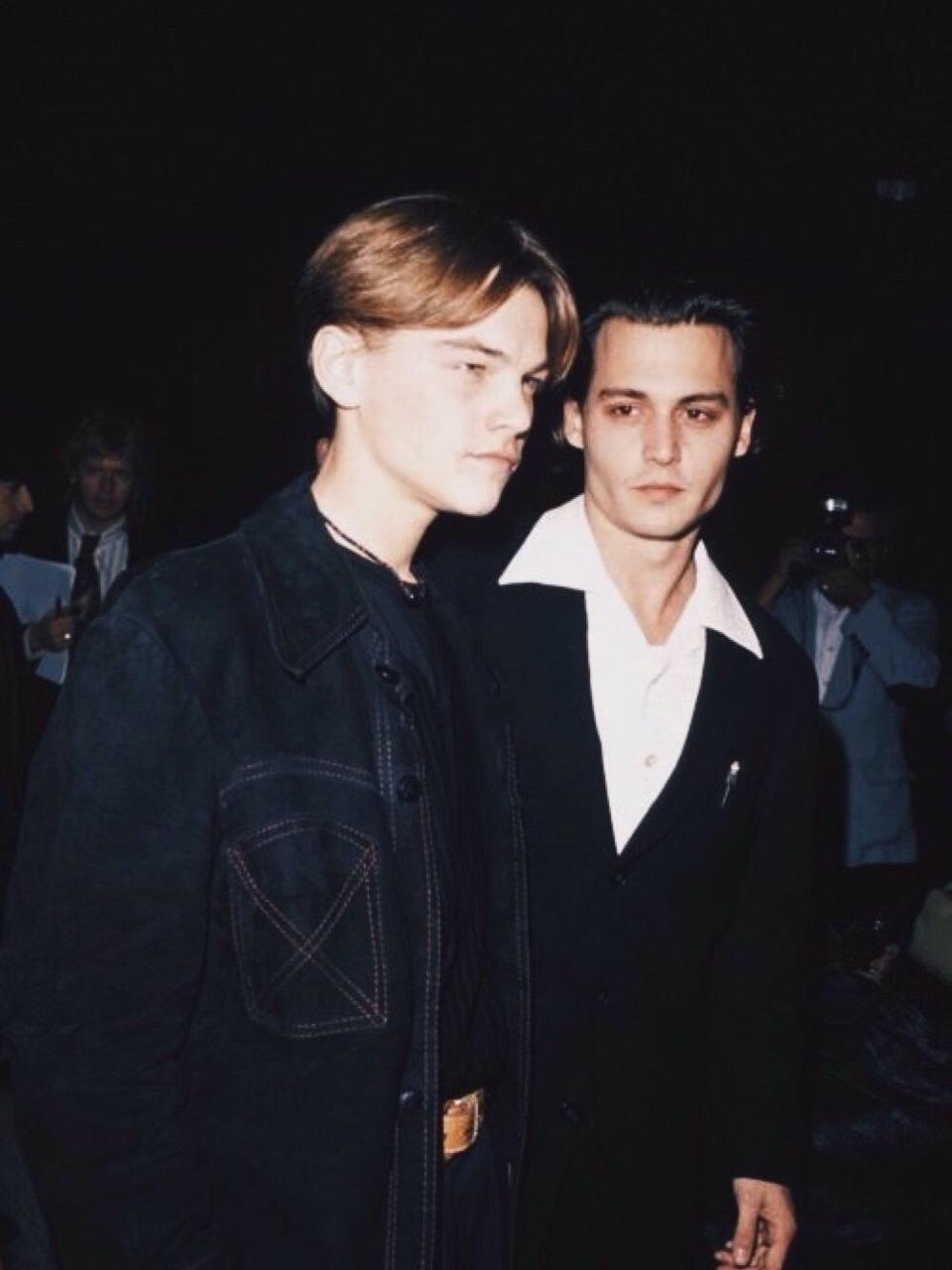 960x1280 young depp, young dicaprio and beautiful