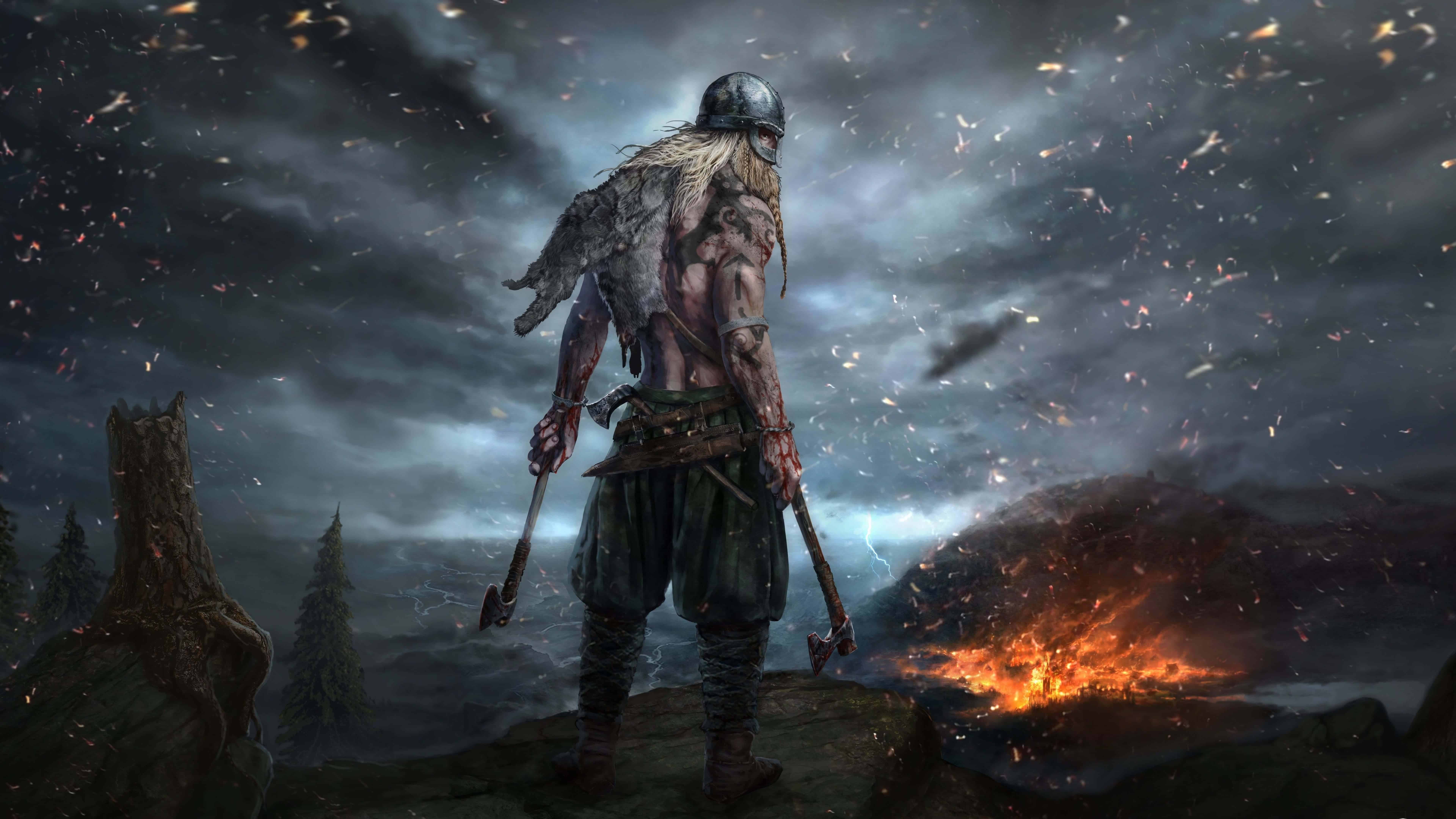 7680x4320 Viking 4K wallpaper for your desktop or mobile screen free and easy to download
