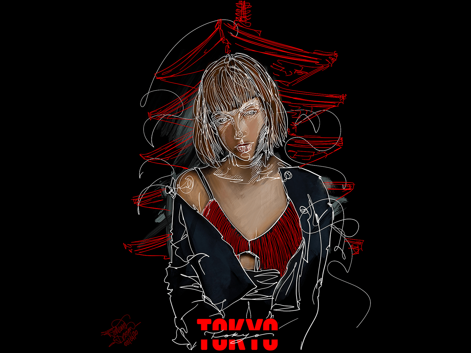 1600x1200 Tokyo Casa de Papel series (Money Heist) by Behearddesign on Dribbble