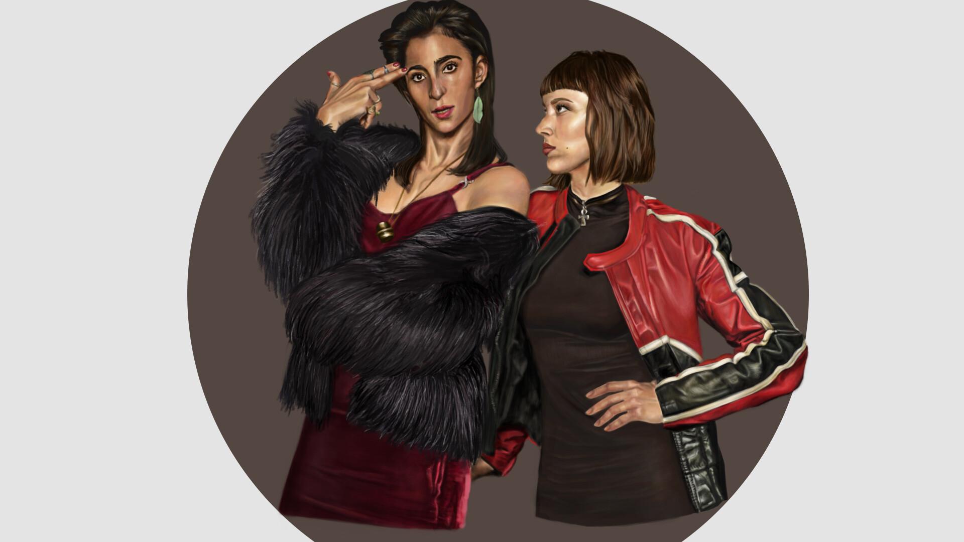 1920x1080 Anna Grigorova and Tokyo Heist Fan Art