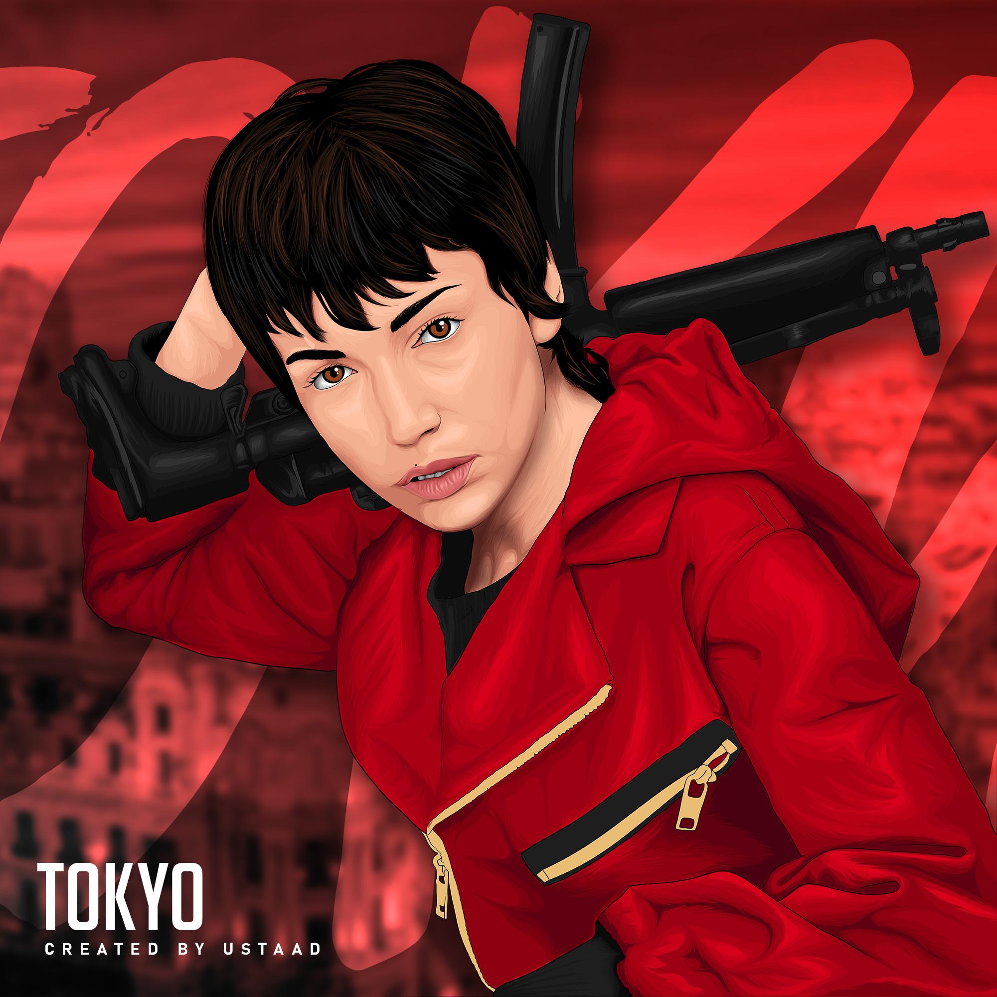 2000x2000 Amazing Tokyo Heist Vector Portrait x usTaad007