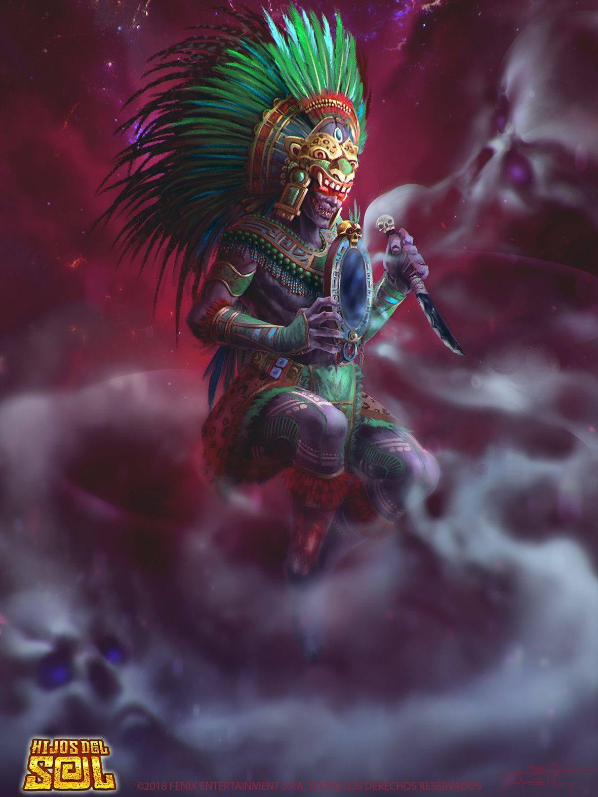 1181x1575 Tlaloc / Tonatiuh / Tezcatlipoca / Mictlantecuhtli
