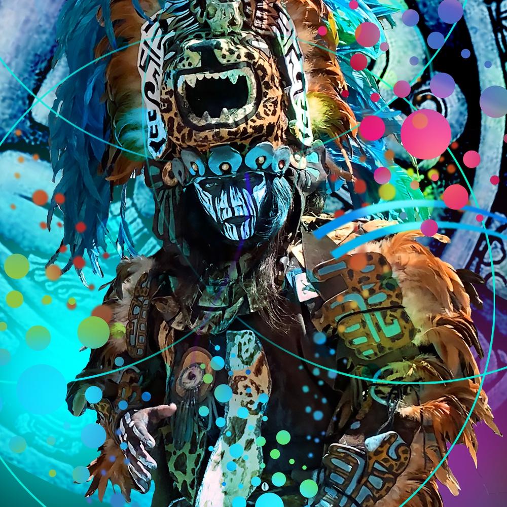1000x1000 VR RE4LITY DIVER (static ink drawing). Rare Digital Artwork