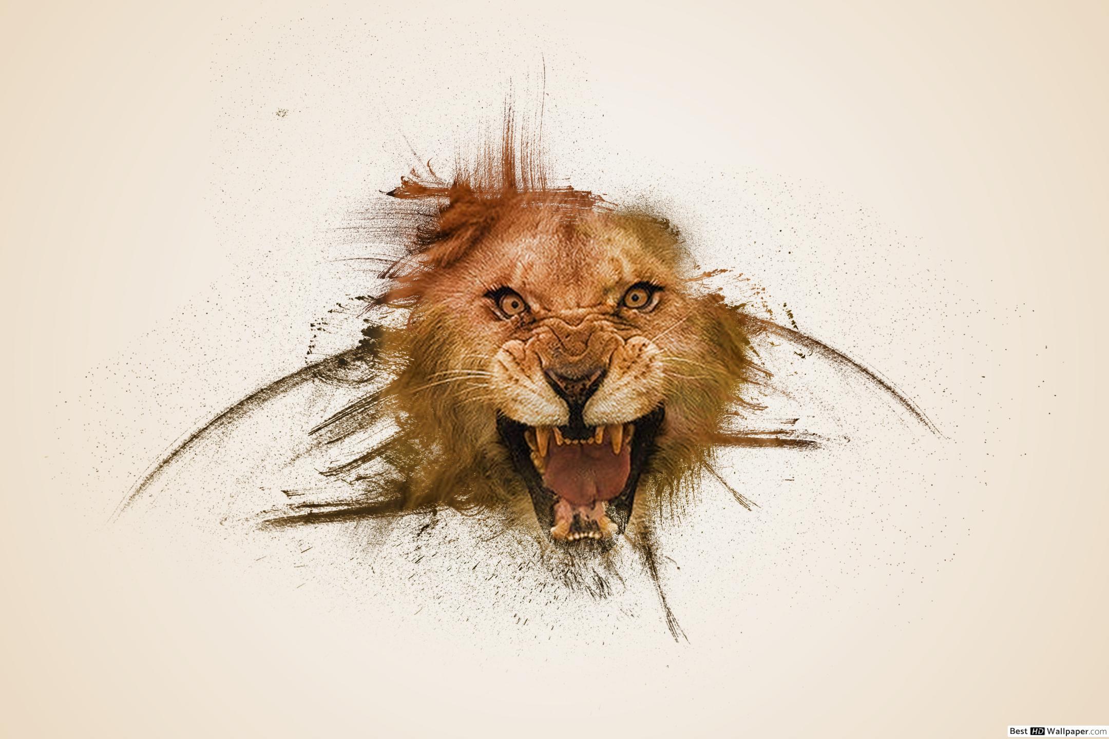 2160x1440 Roaring Lion anime HD wallpaper download