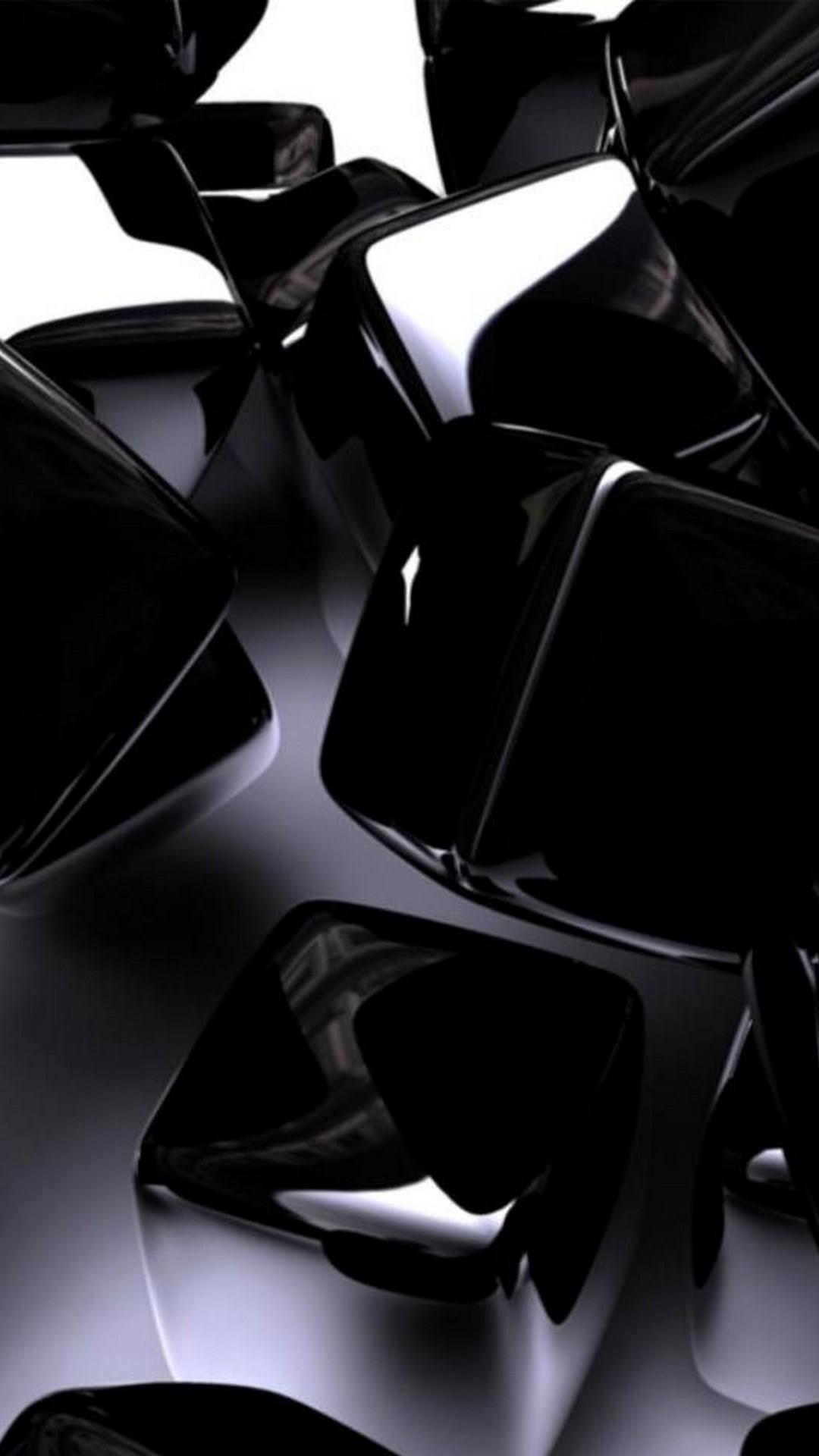 1080x1920 3D Black Box iPhone Wallpaper 3D iPhone Wallpaper
