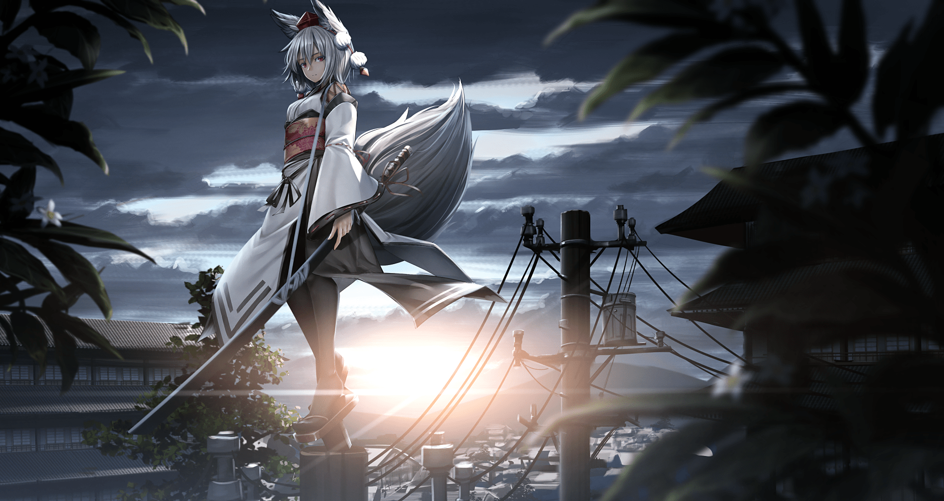 1884x1000 Anime Touhou Momiji Inubashiri Wallpaper. Momiji, Anime wallpaper, Character wallpaper