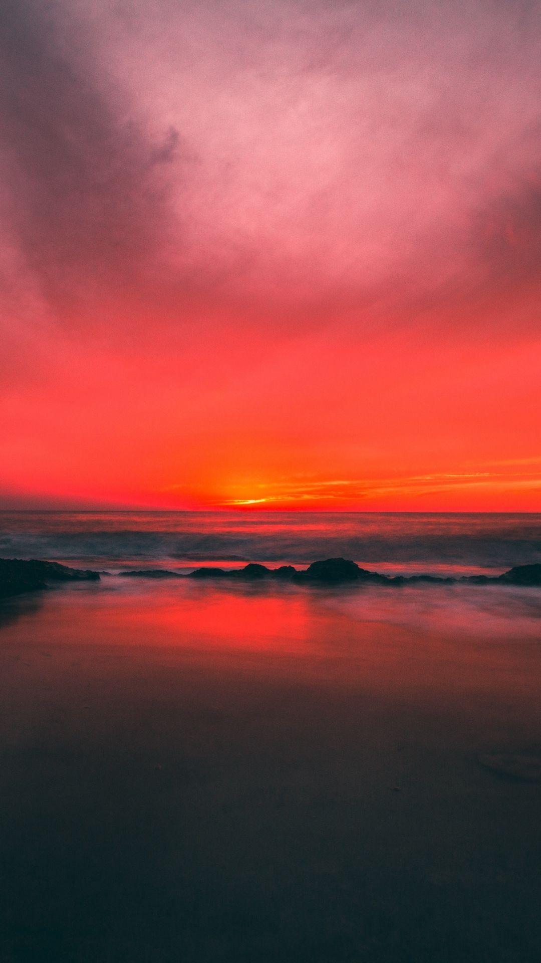 1080x1920 Earth / Sunset (1080x1920) Mobile Wallpaper. Beach wallpaper, Sunset wallpaper, iPhone background wallpaper