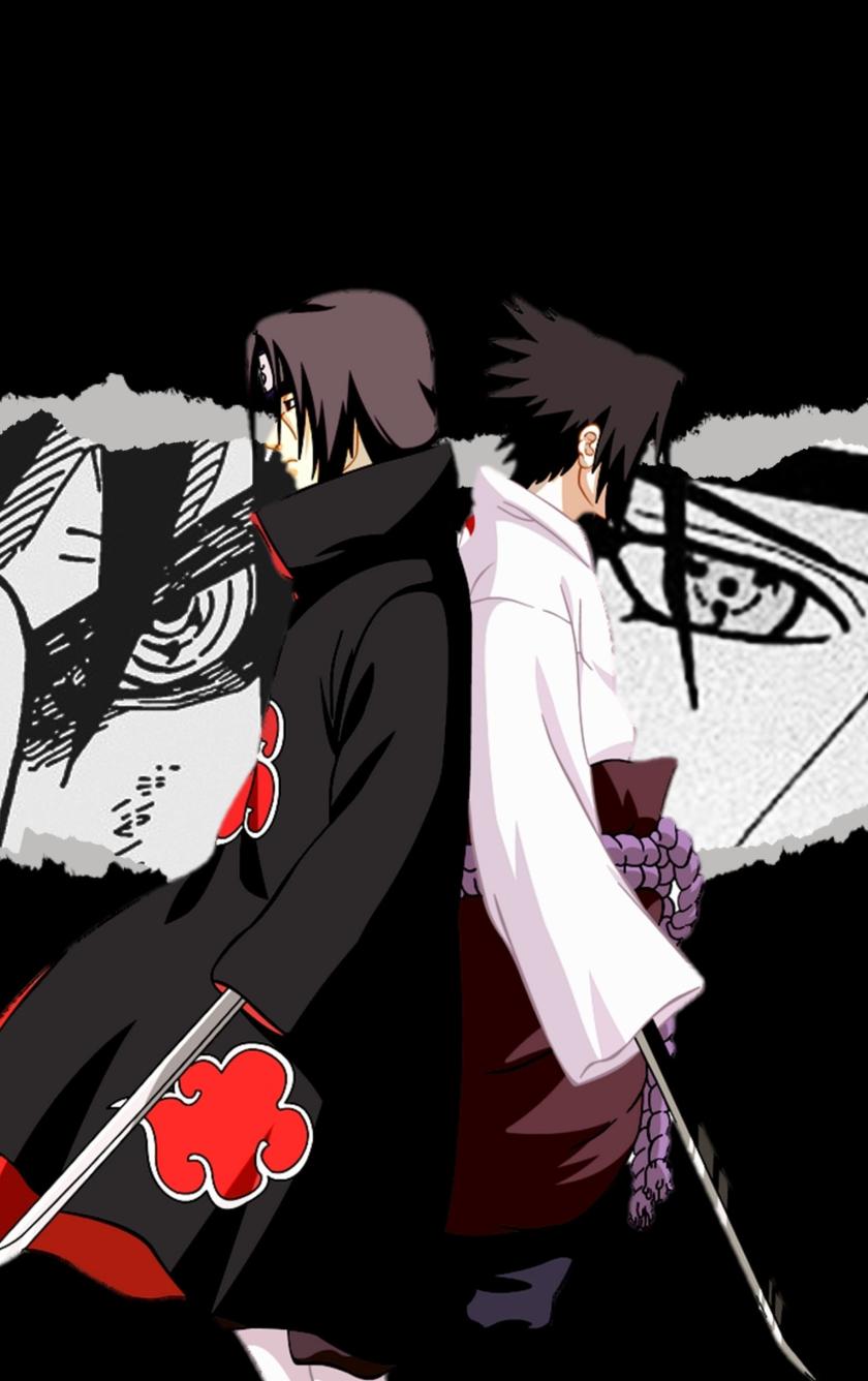840x1336 Sasuke Vs Itachi Wallpaper