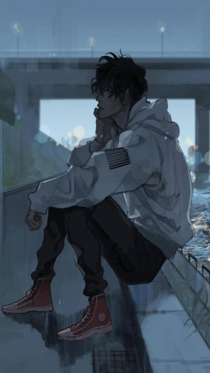 728x1294 Wallpaper HD: Aesthetic, Wallpaper, Sad, Boys, Image, Anime, Wallpaper