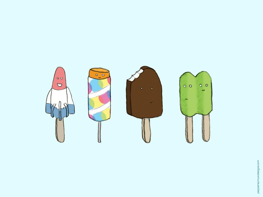 1024x768 POPSICLE WALLPAPER download Upstate Fancy