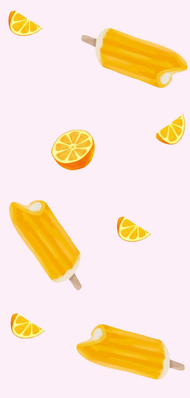 650x1361 Orange Popsicle Wallpaper wallpaper background image free download
