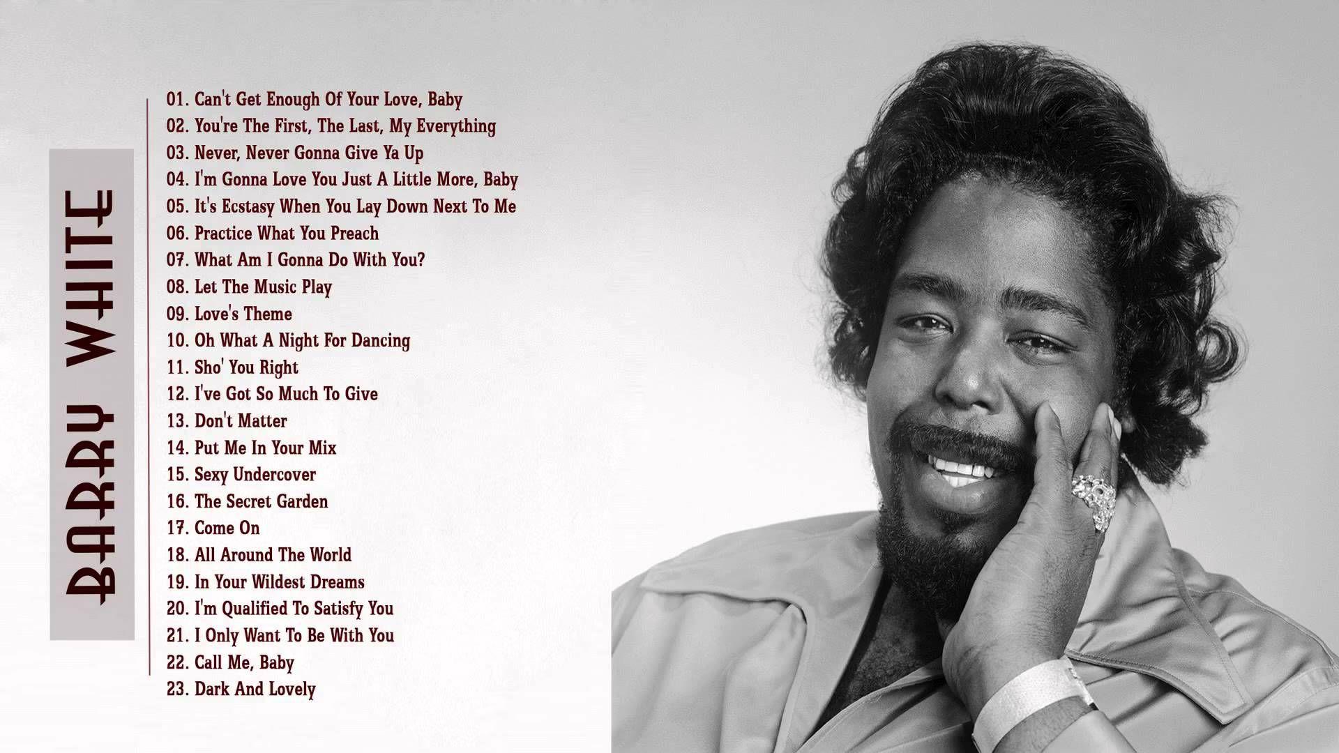 1920x1080 Barry White : Greatest Hits Best Album of Barry White. Best albums, Im gonna love you, Relaxing music
