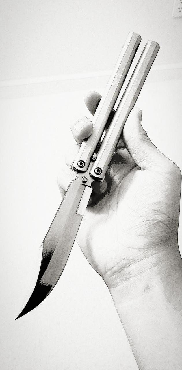 630x1280 Butterfly knife wallpaper