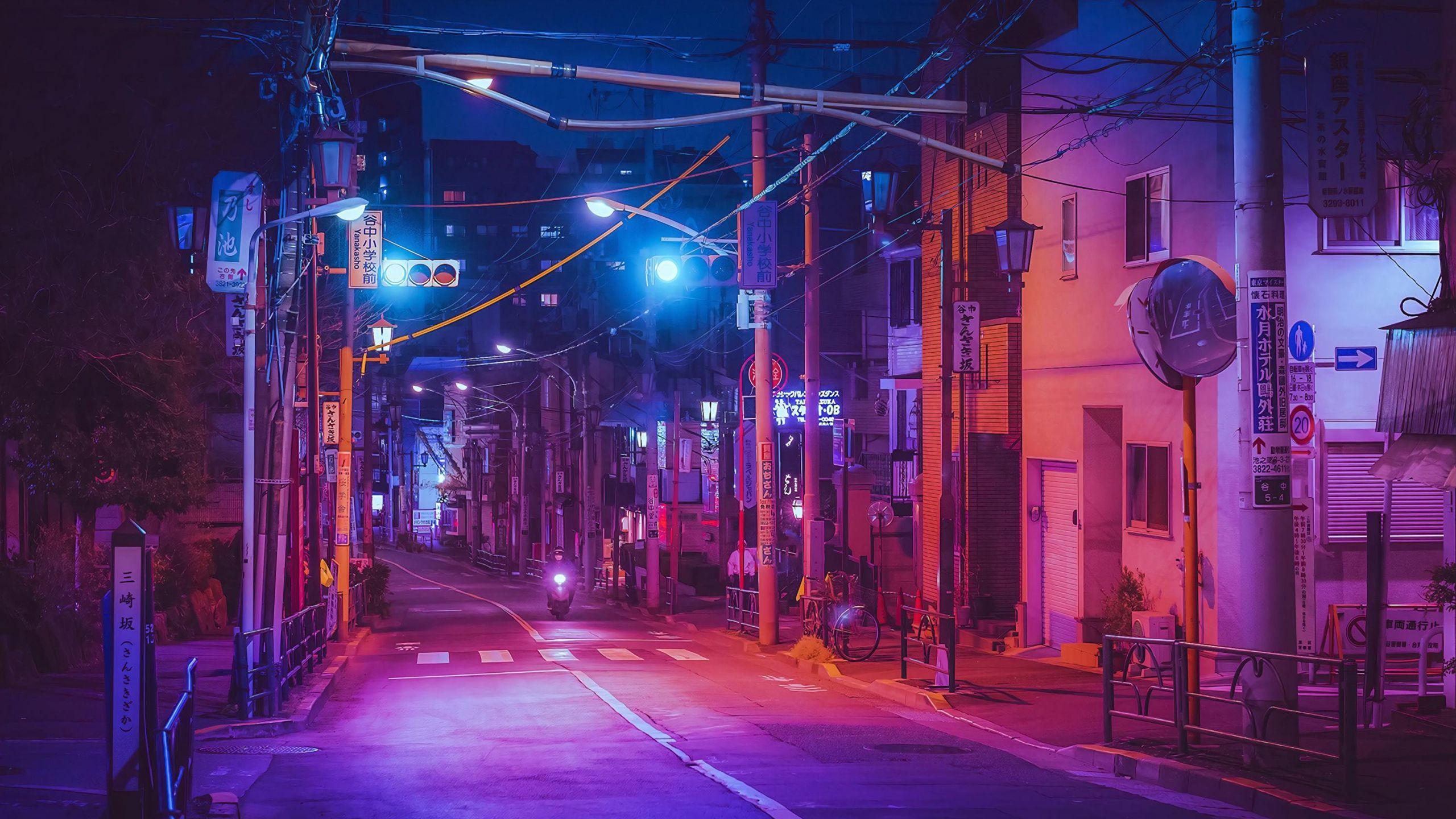 2560x1440 A Street In Japan wallpaper in 2560x1440 resolution