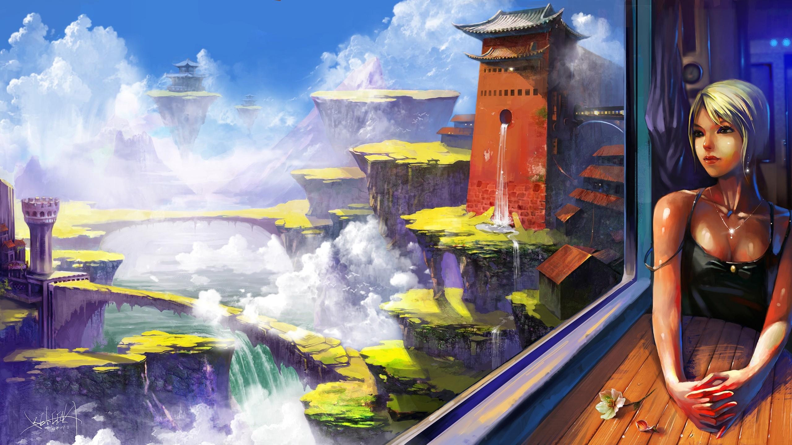 2560x1440 Download Wallpaper, Download 2560x1440 blondes women japan fantasy art artwork 2560x1440 wallpaper Wallpaper –Free Wallpaper Download
