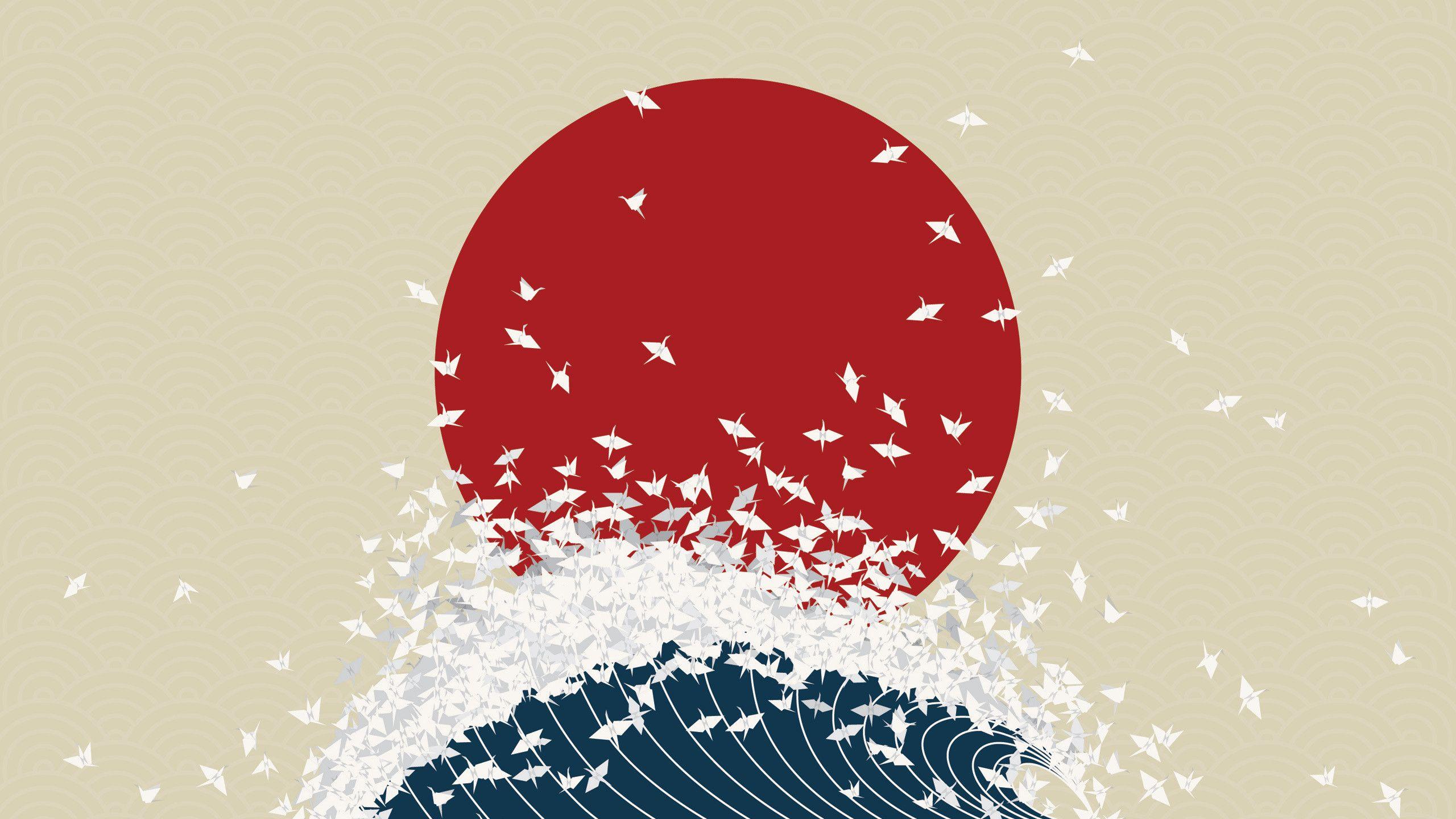 2560x1440 Japanese Art Wallpaper Background 7660. Japanese art, Japan art, Minimalist wallpaper