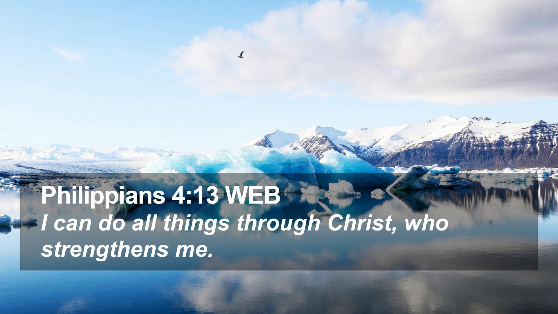 1920x1080 Philippians 4:13 WEB Desktop Wallpaper can do all things through Christ, who