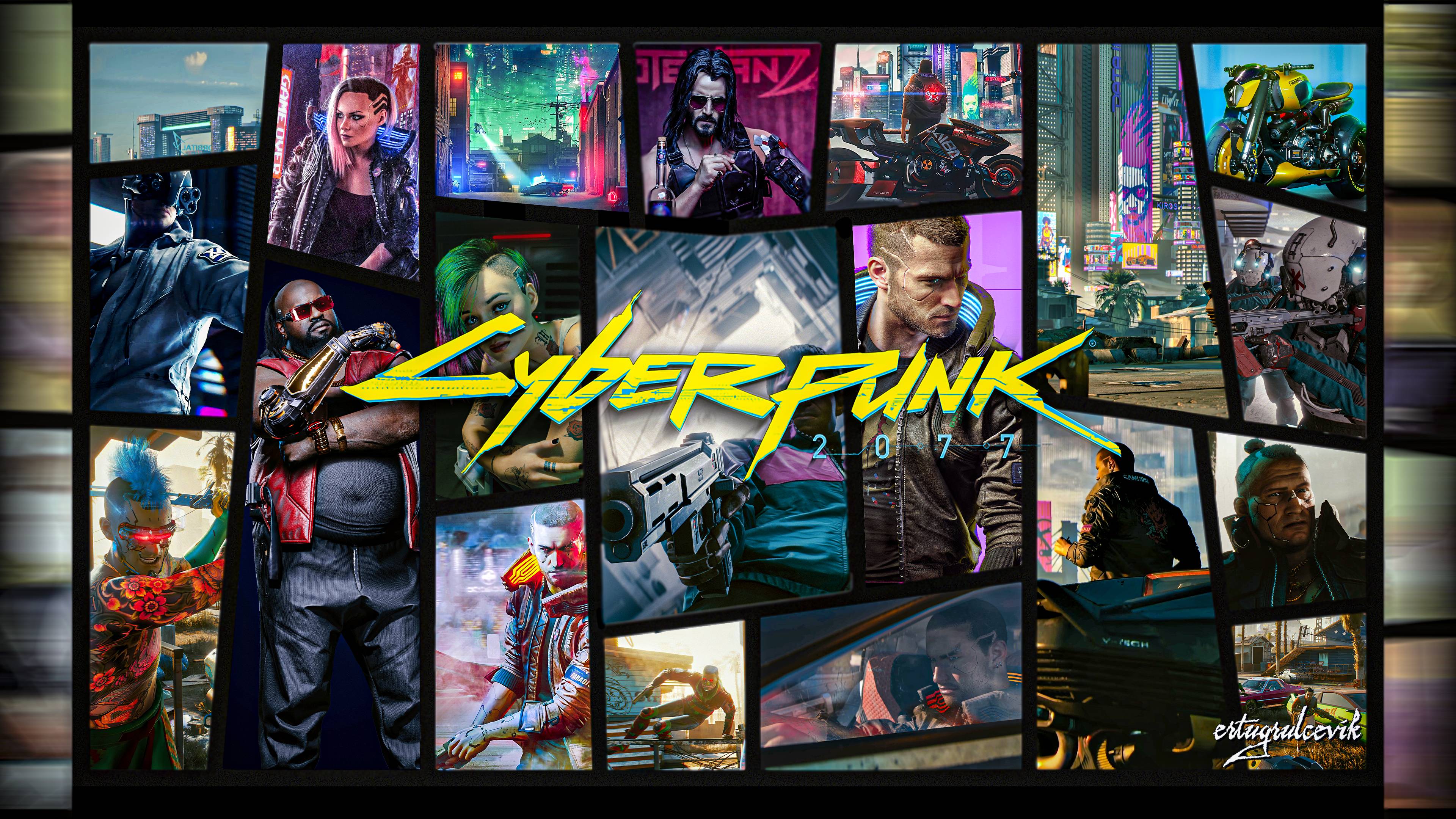 3840x2160 Cyberpunk Meets GTA V 4K wallpaper