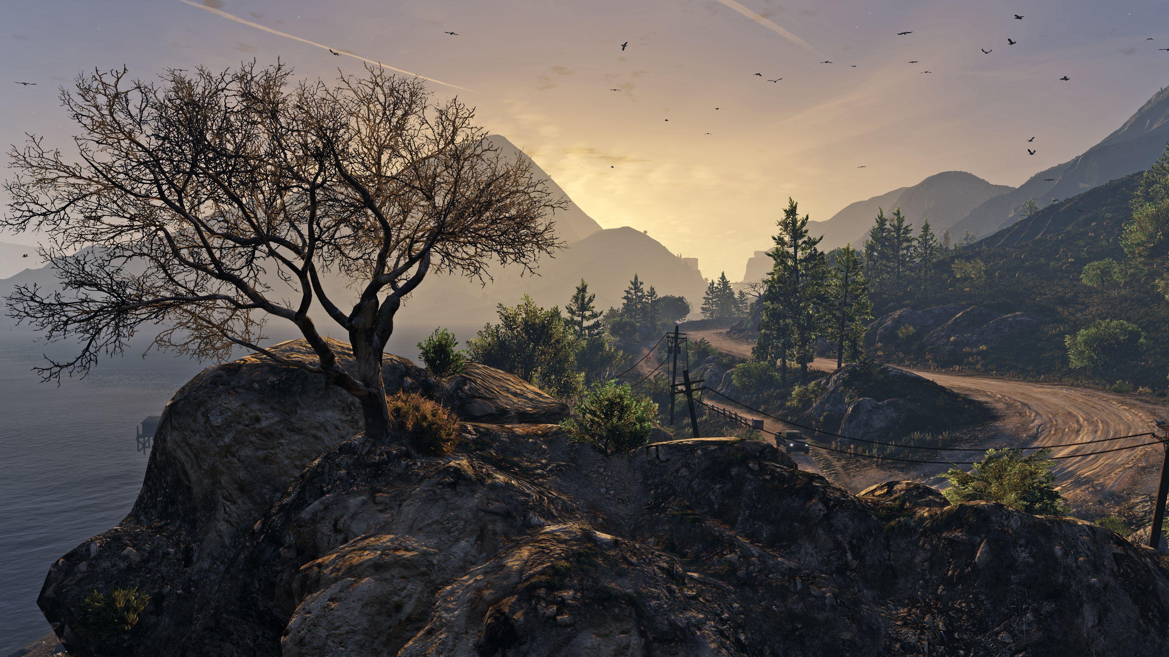 3840x2160 New 4K Screenshots from PC Version of GTA V 5 Cheats. Background image, Nature wallpaper, Grand theft auto