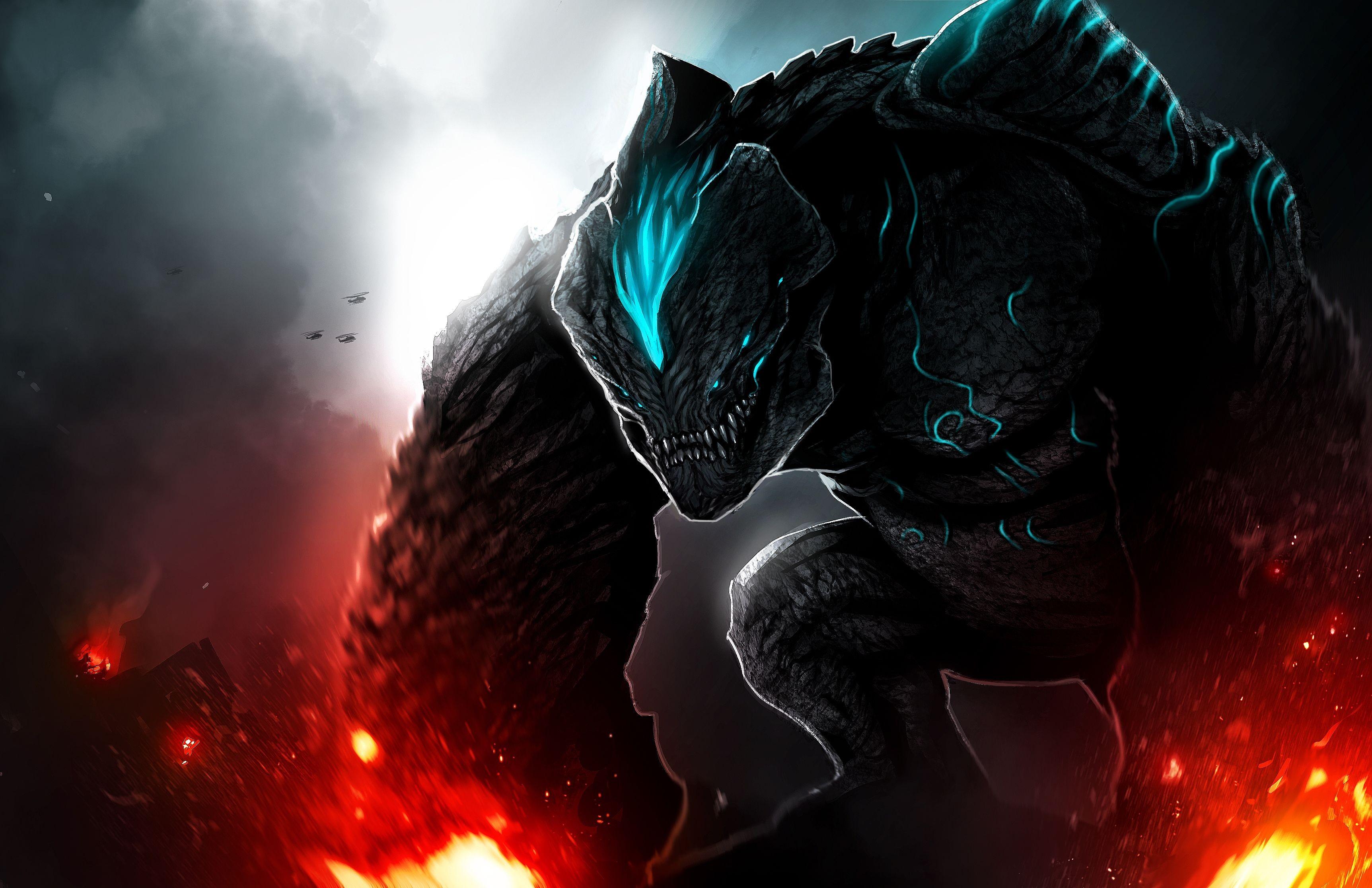 3449x2232 Wallpaper / Pacific Rim, kaiju, creature, artwork