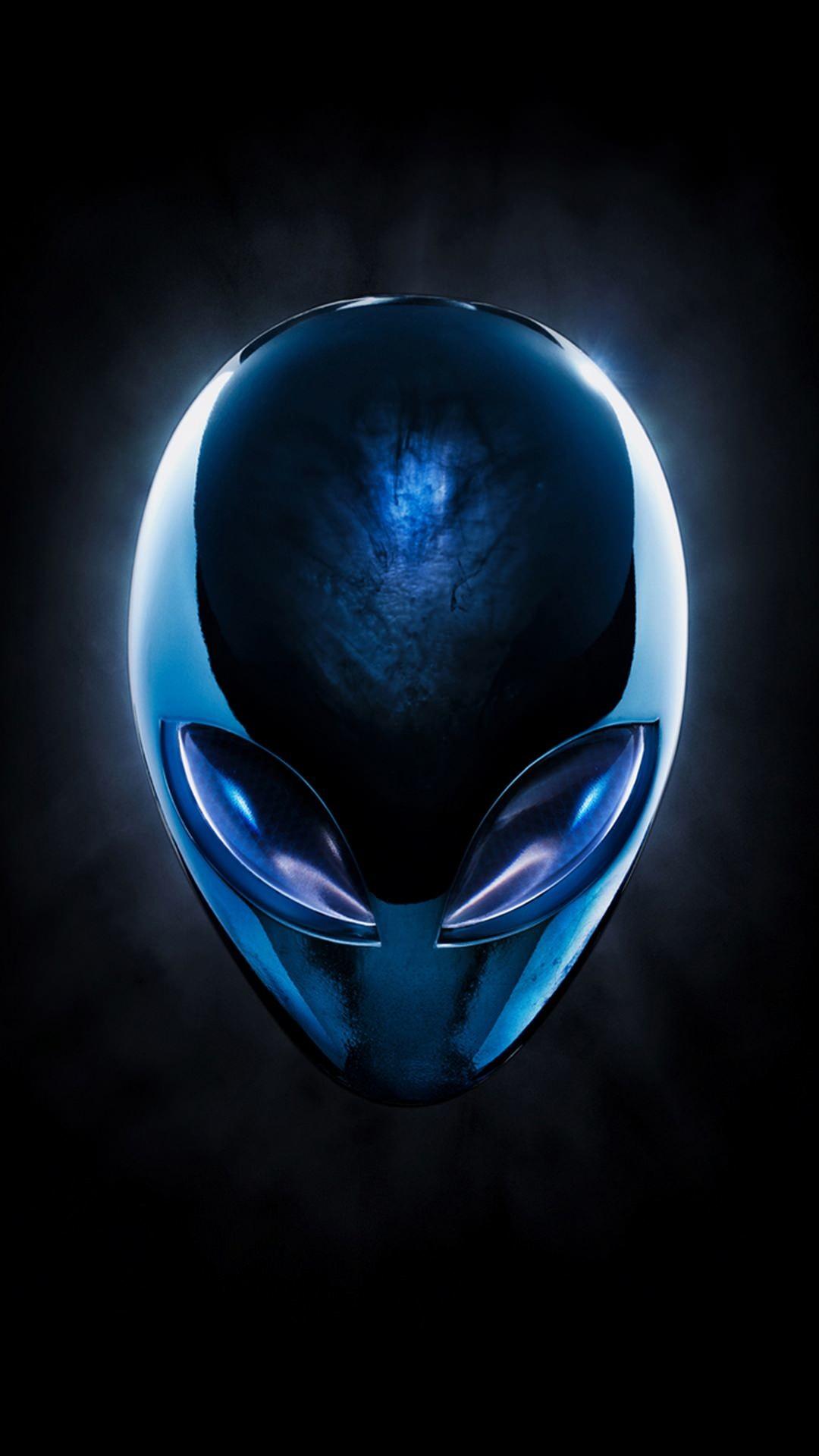 1080x1920 Cool Gray Black Blue Android Smartphone Wallpaper Skull iPhone