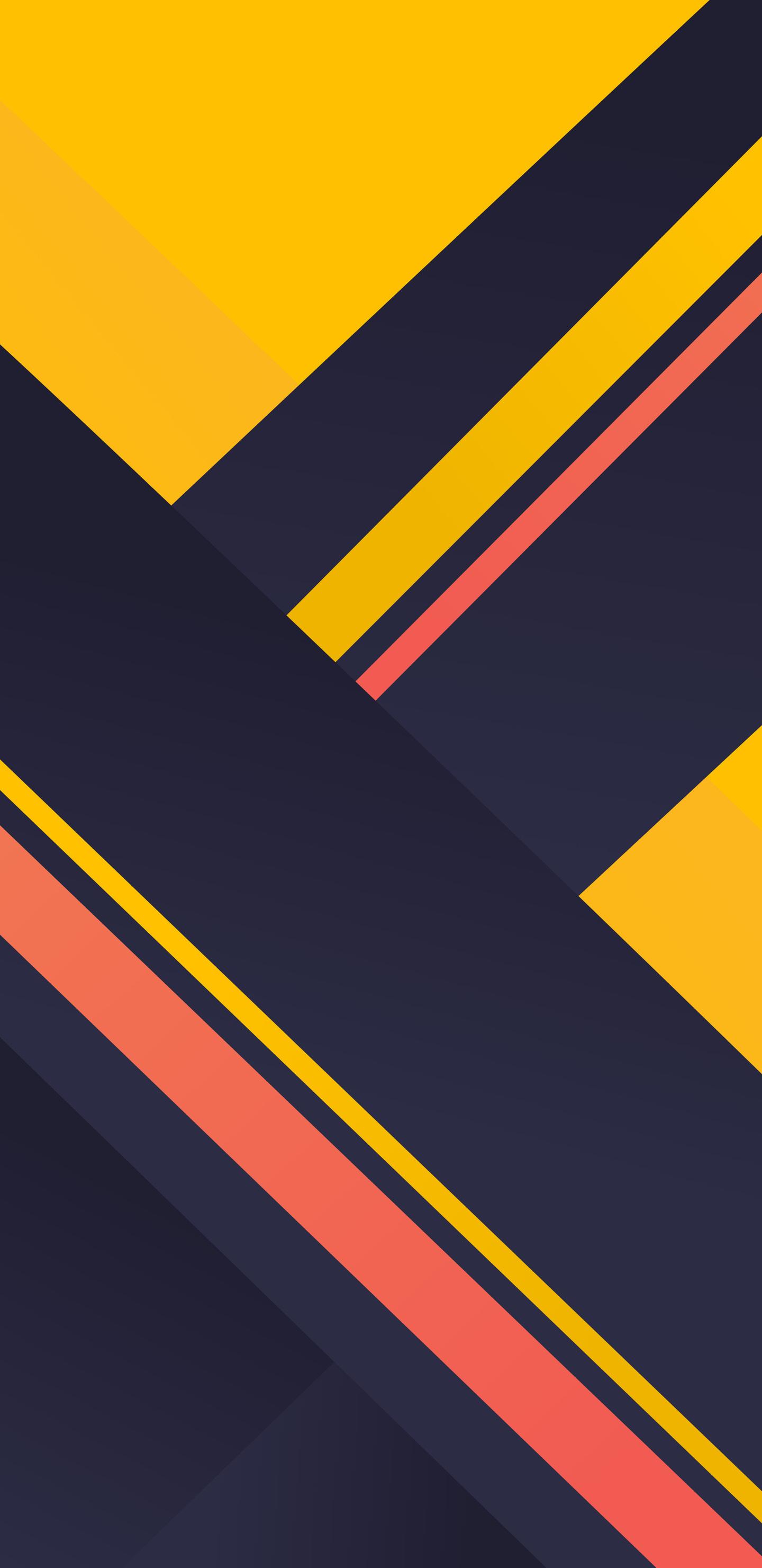 1440x2960 Geometric Material Yellow Blue Red 4k Samsung Galaxy Note S S SQHD HD 4k Wallpaper, Image, Background, Photo and Picture