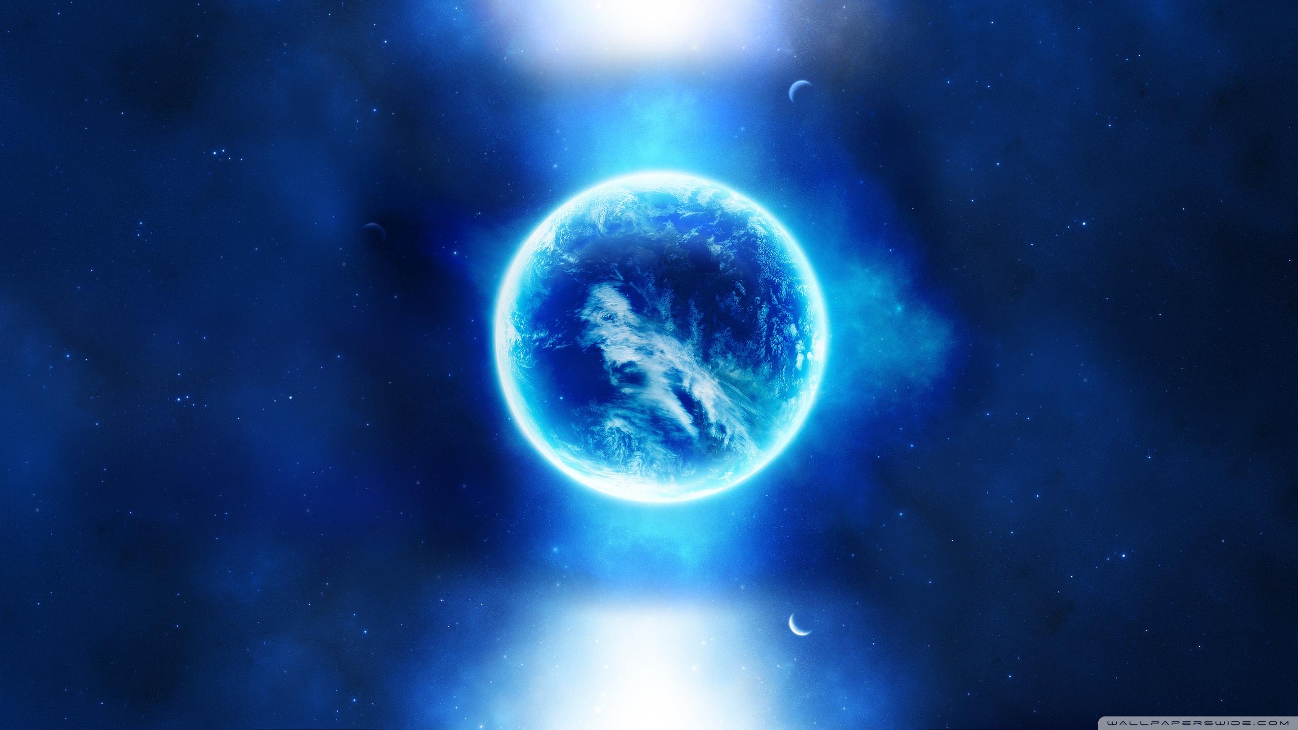 2560x1440 Blue Planet Background