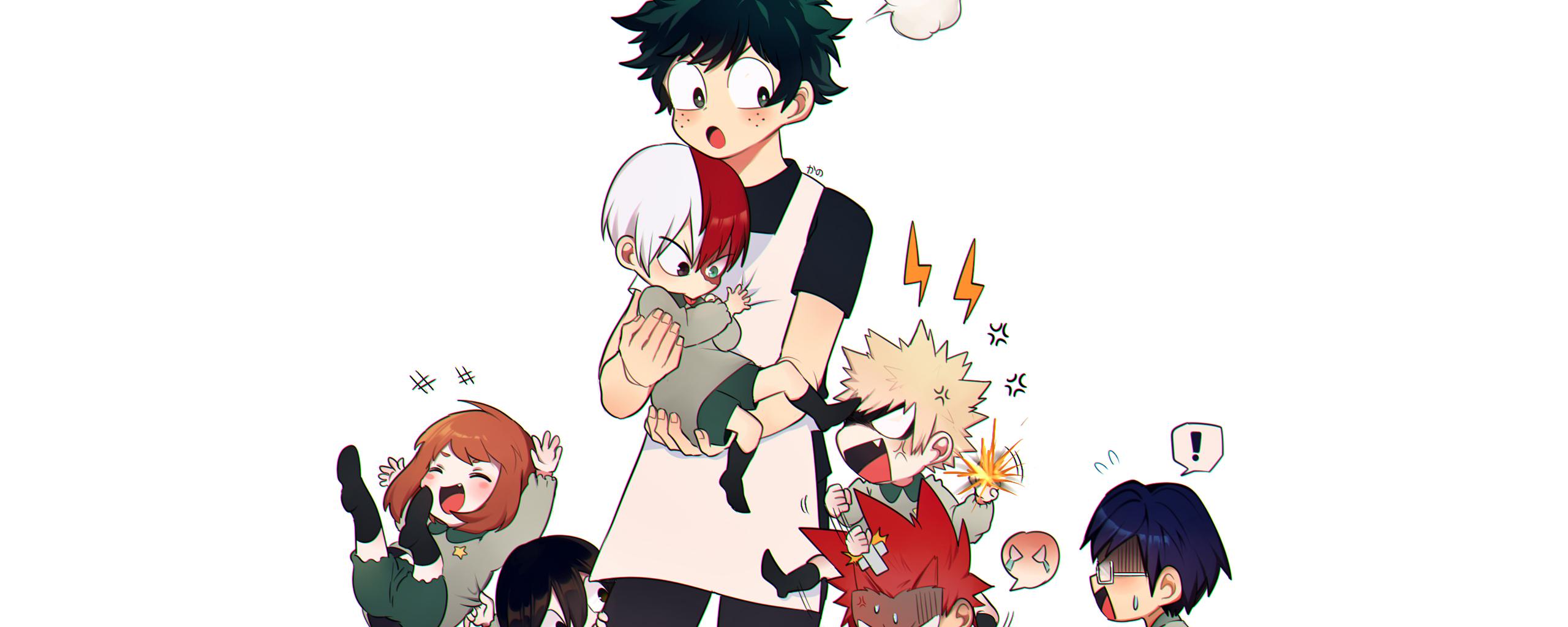 2560x1024 Desktop Wallpaper Izuku Midoriya, Funny, Anime Boys, Anime, HD Image, Picture, Background, Be52fd