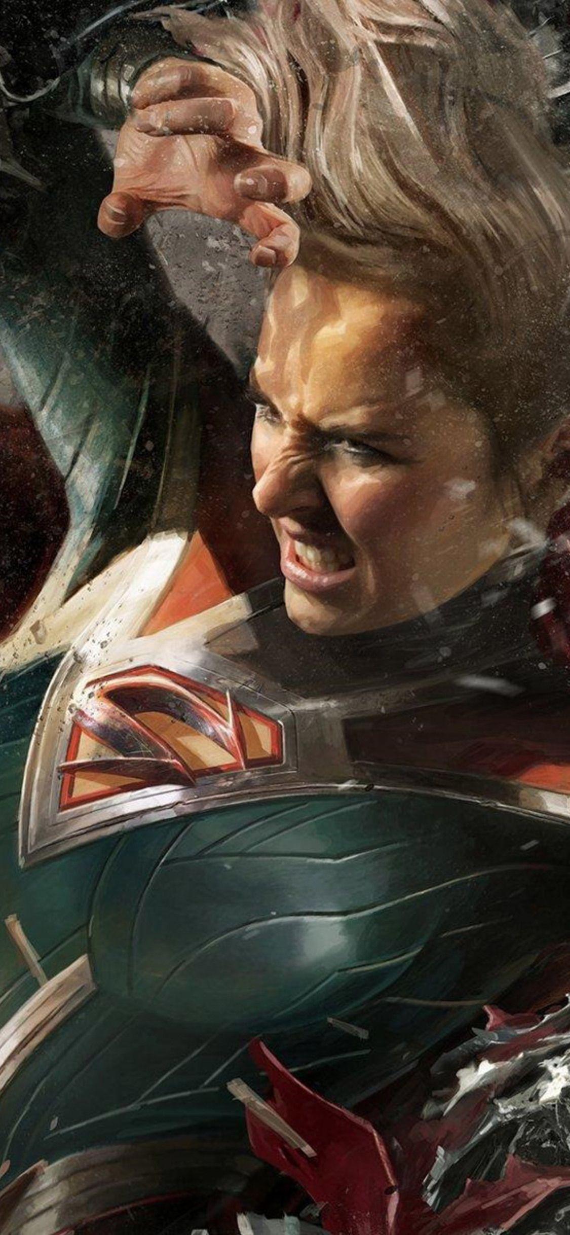 1125x2436 Injustice 2 Supergirl HD iPhone XS, iPhone iPhone X HD 4k Wallpaper, Image, Background, Photo and P. Injustice 2 supergirl, Injustice Supergirl