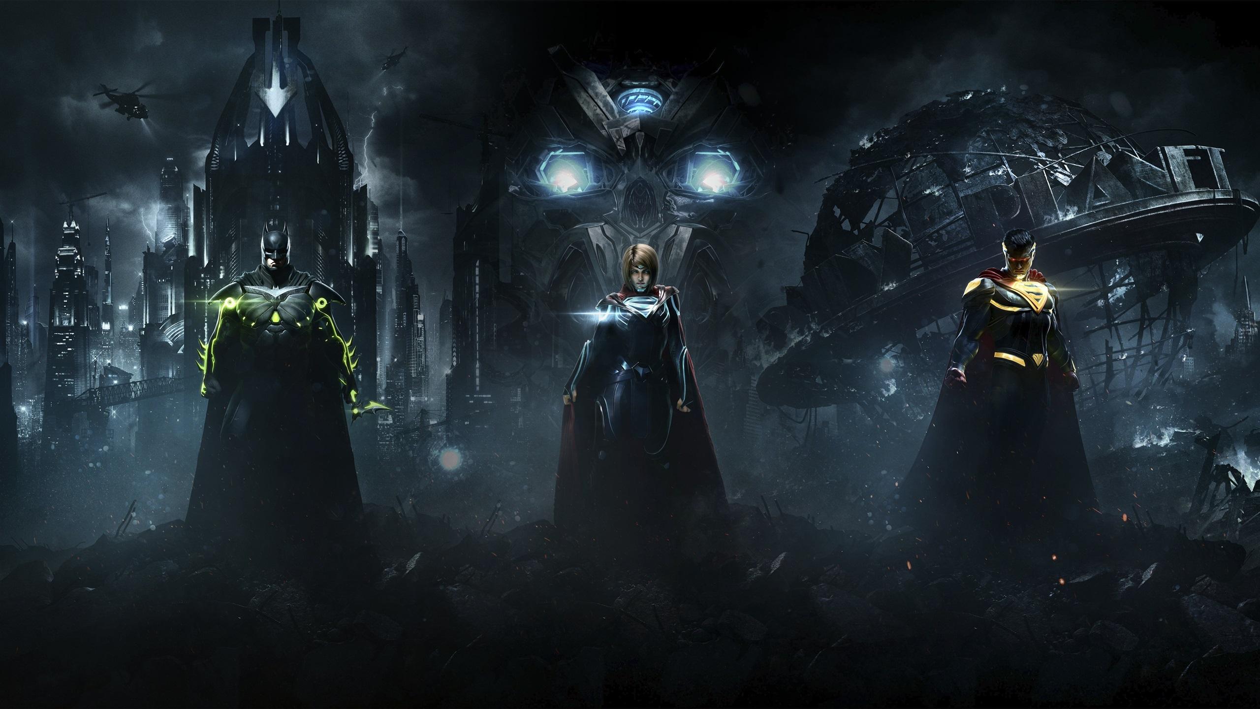 2560x1440 Wallpaper Injustice Batman, Superman, Supergirl 3840x2160 UHD 4K Picture, Image