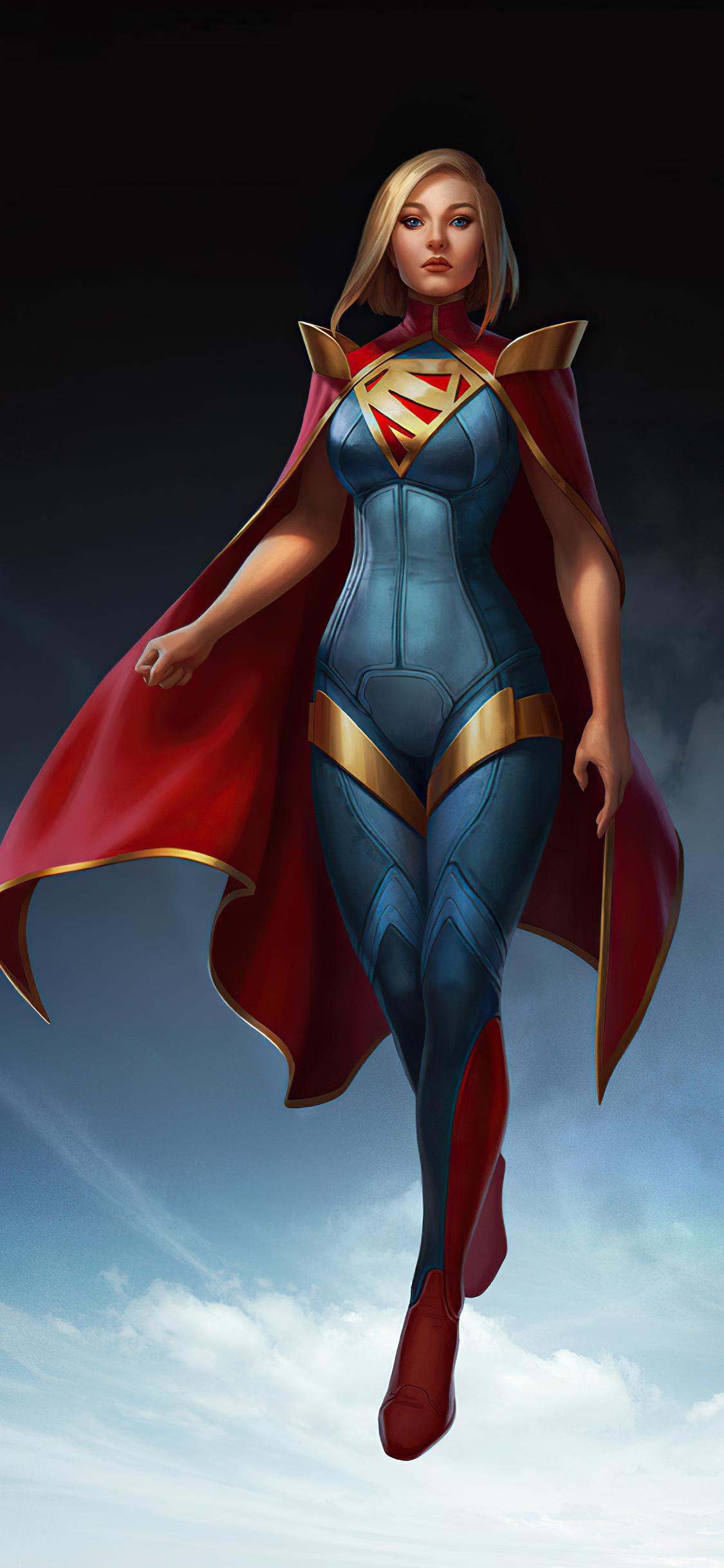 1125x2436 Supergirl Injustice 2 4k iPhone XS, iPhone iPhone X HD 4k Wallpaper, Image, Background, Photo and Picture