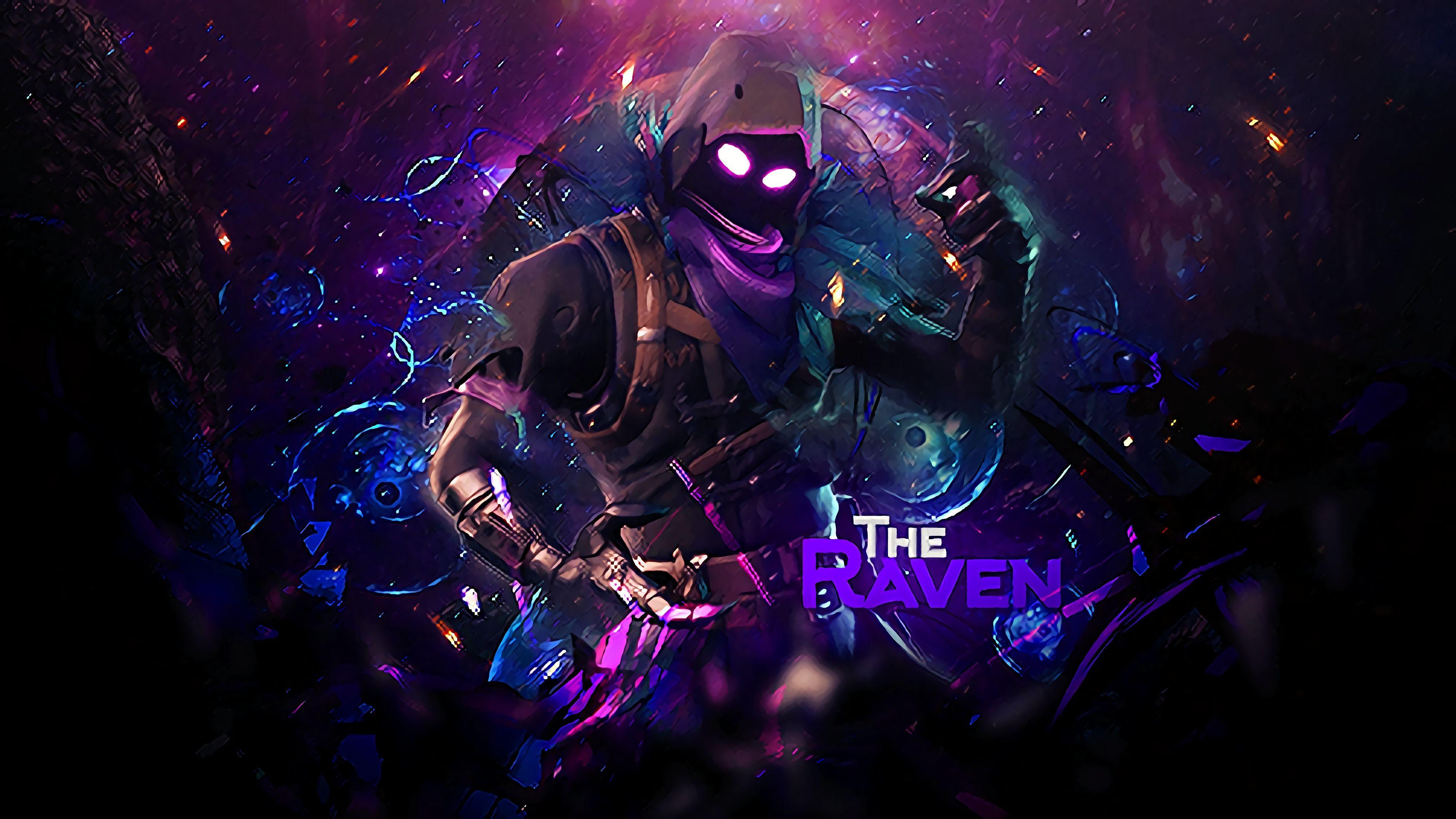 3840x2160 The Raven, Fortnite Battle Royale, Video Game, 3840x Wallpaper. Fortnite, 3840x2160 wallpaper, Character wallpaper
