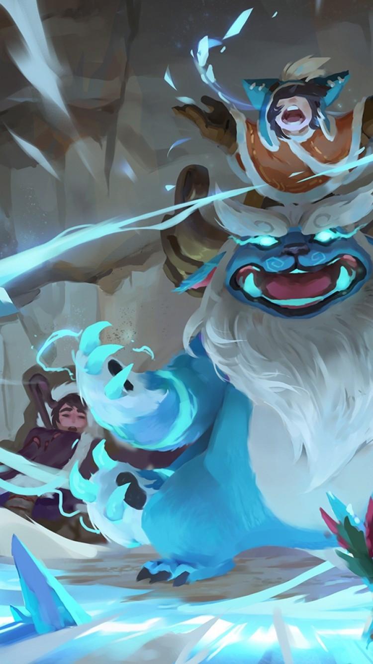 750x1334 Download 750x1334 Nunu And Willump, Magic, League Of Legends Wallpaper for iPhone iPhone 6