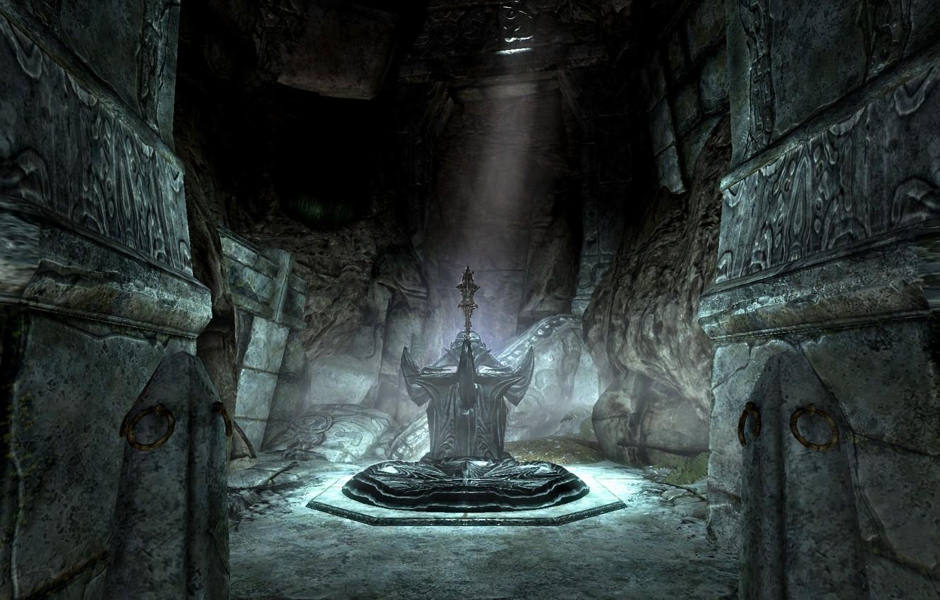1332x850 Wallpaper weapons, skyrim, Skyrim, Molag Bal, Daedra image for desktop, section игры