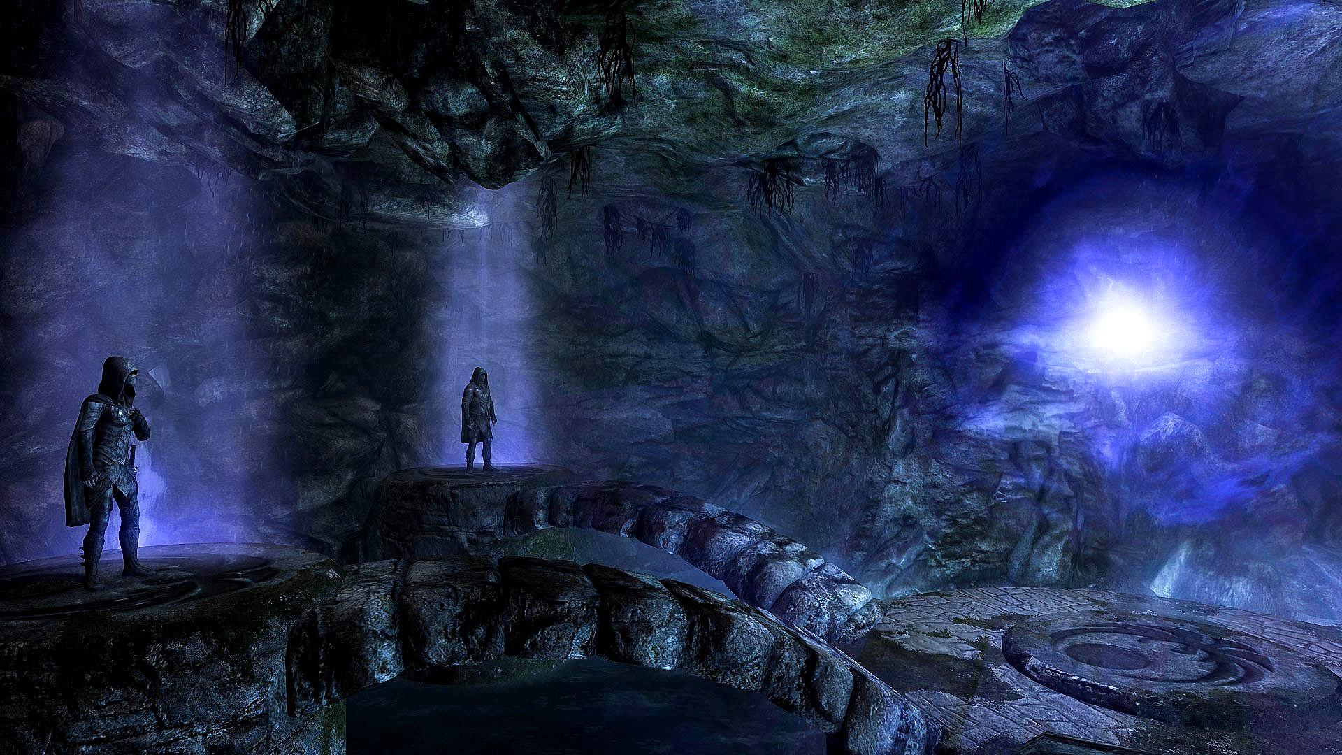 1920x1080 The Elder Scrolls V: Skyrim, Cave, Daedric Wallpaper HD / Desktop and Mobile Background