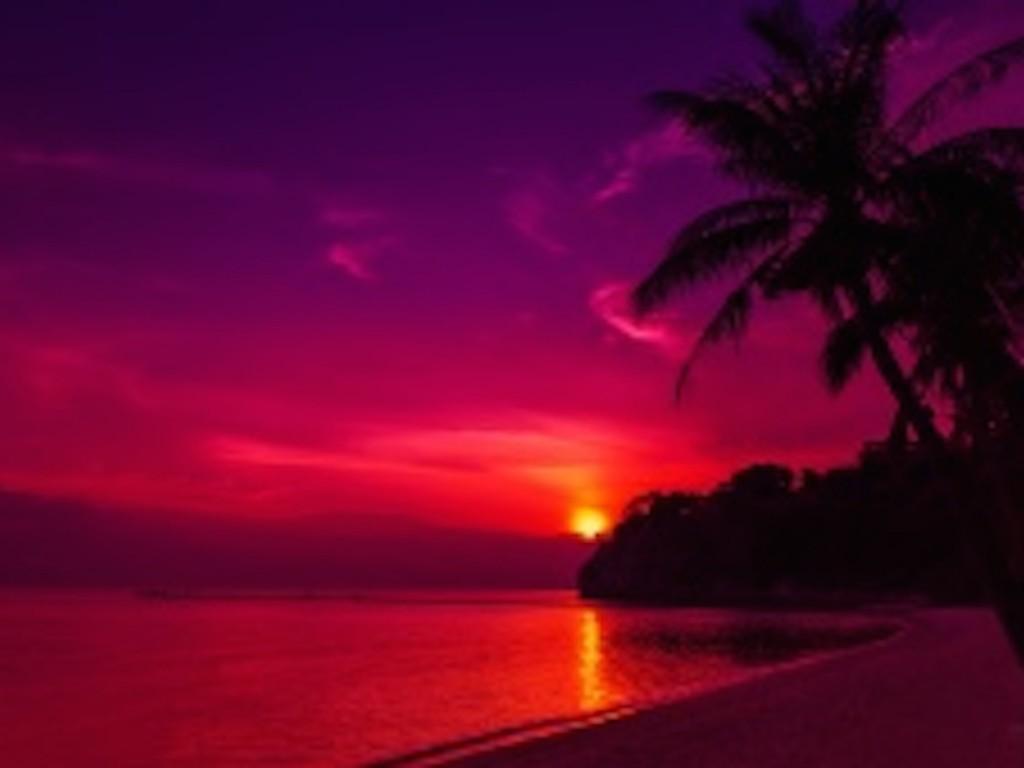 1024x768 Thailand Beach Sunset Wallpaper. Cool HD Background!