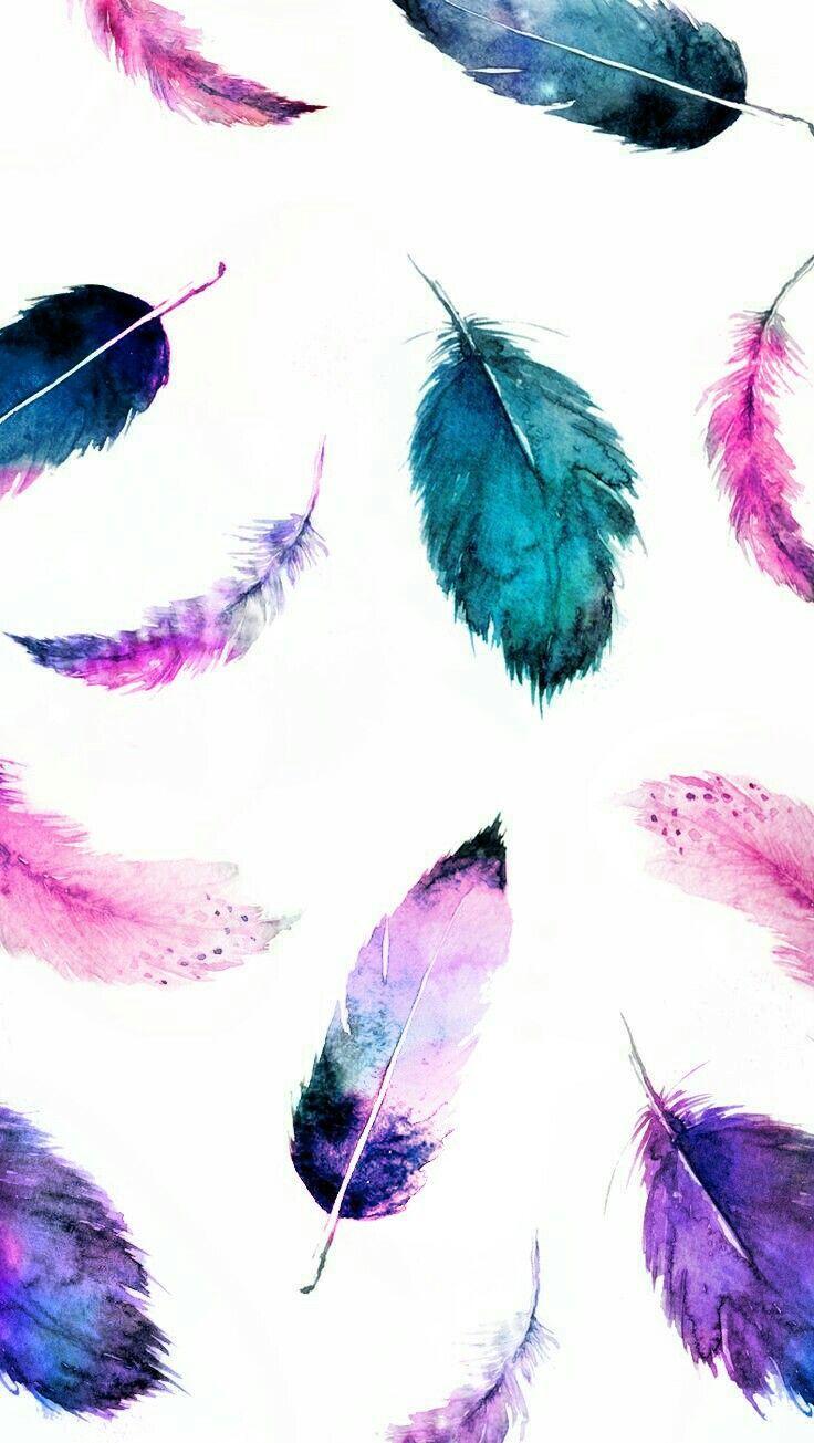 736x1305 Feathers Wallpaper