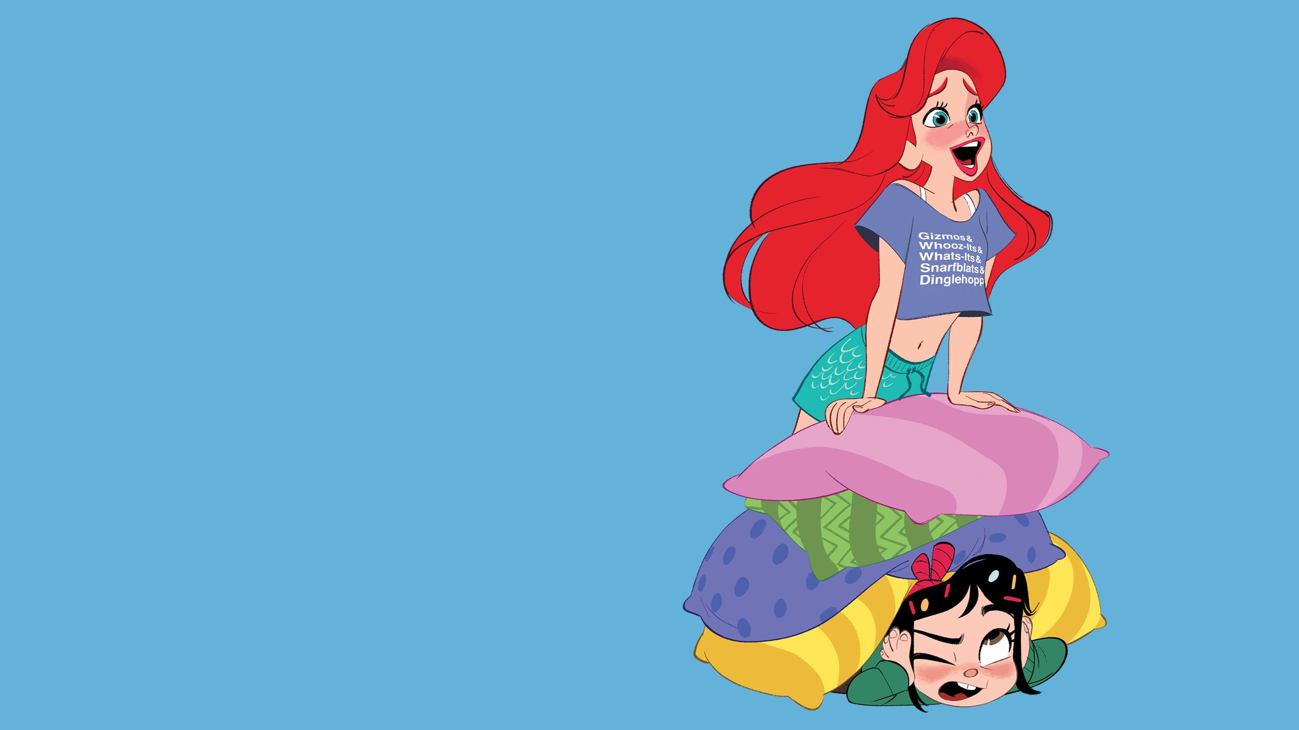 2560x1440 Ralph Breaks the Internet Disney Princess with Vanellope HD desktop wallpaper