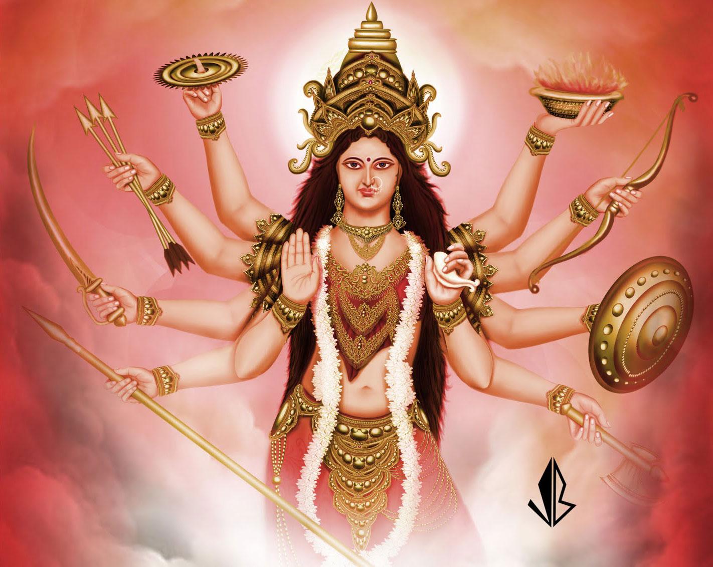 1422x1131 Jai Mata Di MAA Durga Beautiful HD Wallpaper Navratri & Durga Ashtami Puja HD Wallpaper