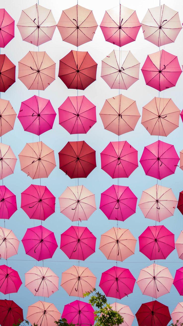 736x1308 Decoration, umbrella pink wallpaper. Pink wallpaper, Umbrella, Art wallpaper