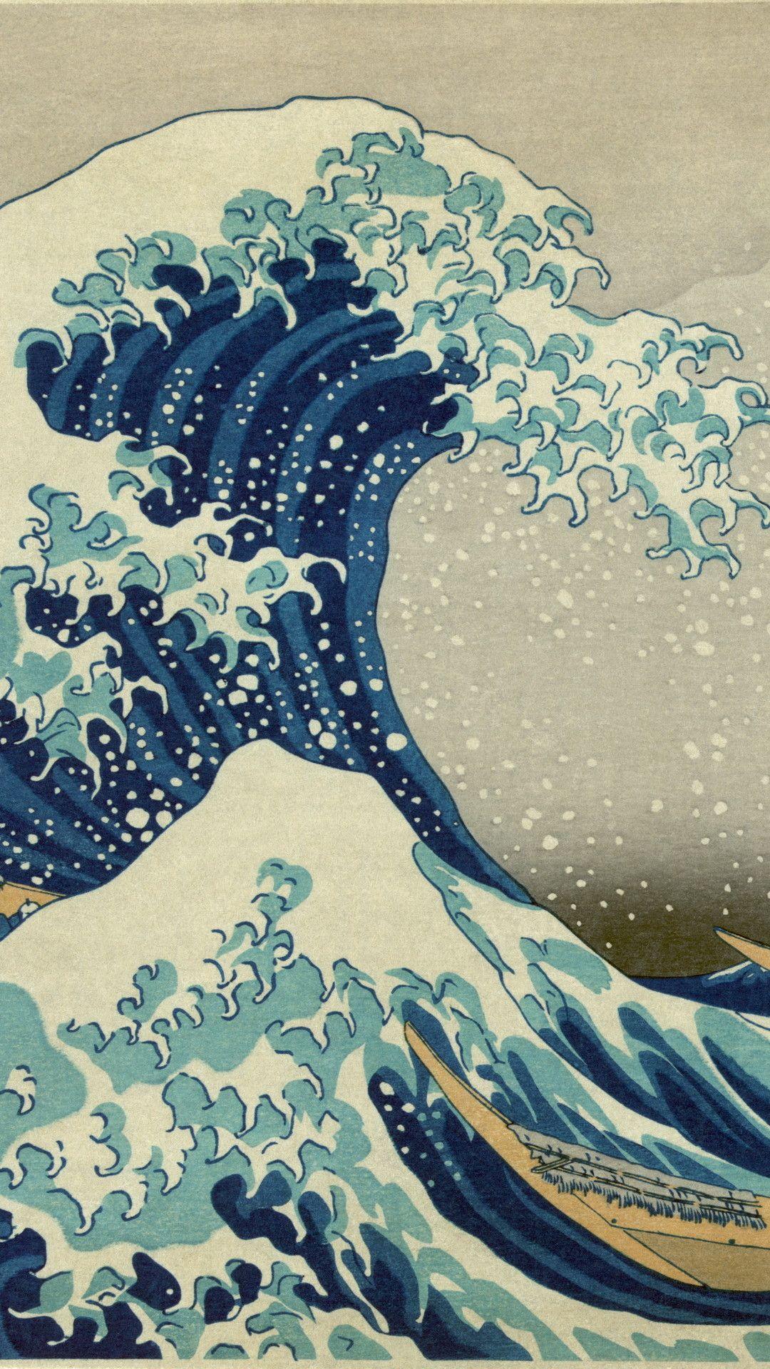 Japanese Wave Iphone Wallpapers Top Free Japanese Wave Iphone Backgrounds Wallpaperaccess