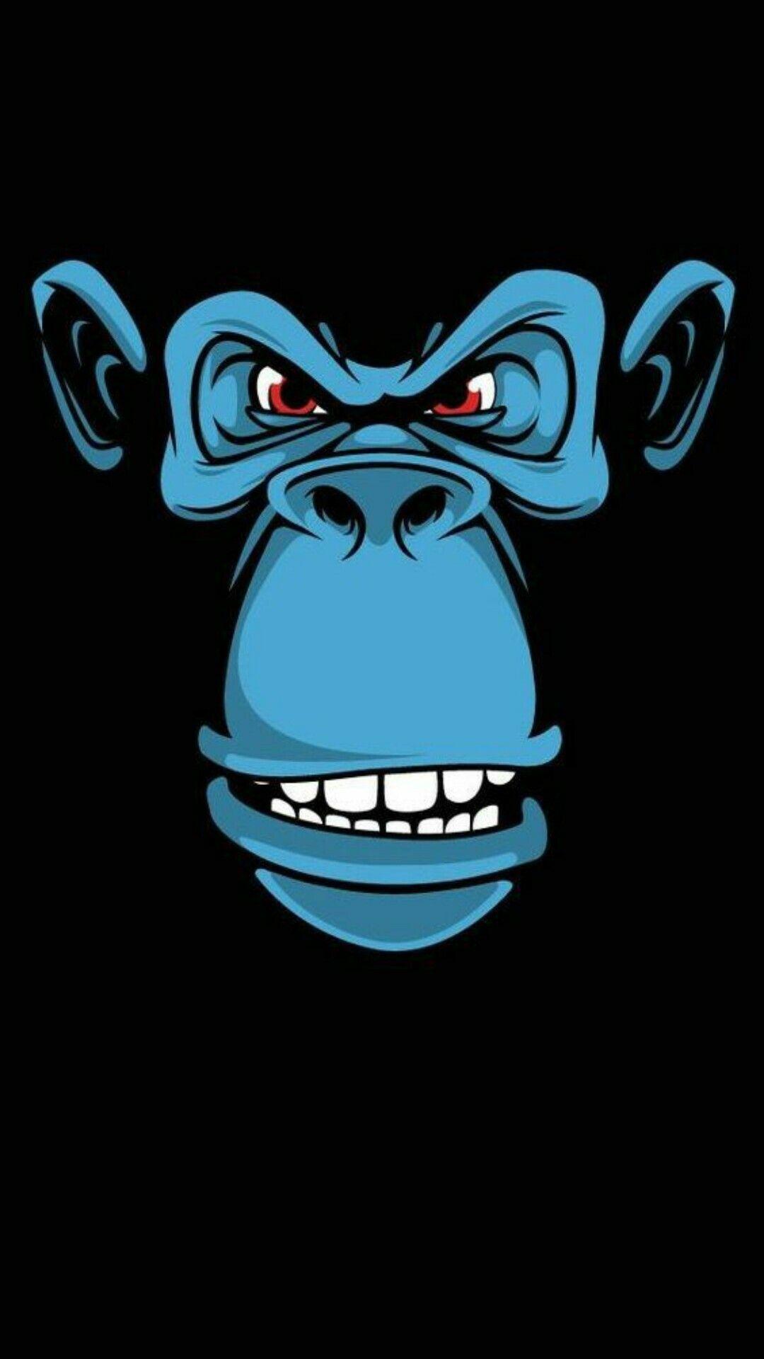 1080x1920 Phone Background 06. Monkey art, Gorillas art, Cool art drawings
