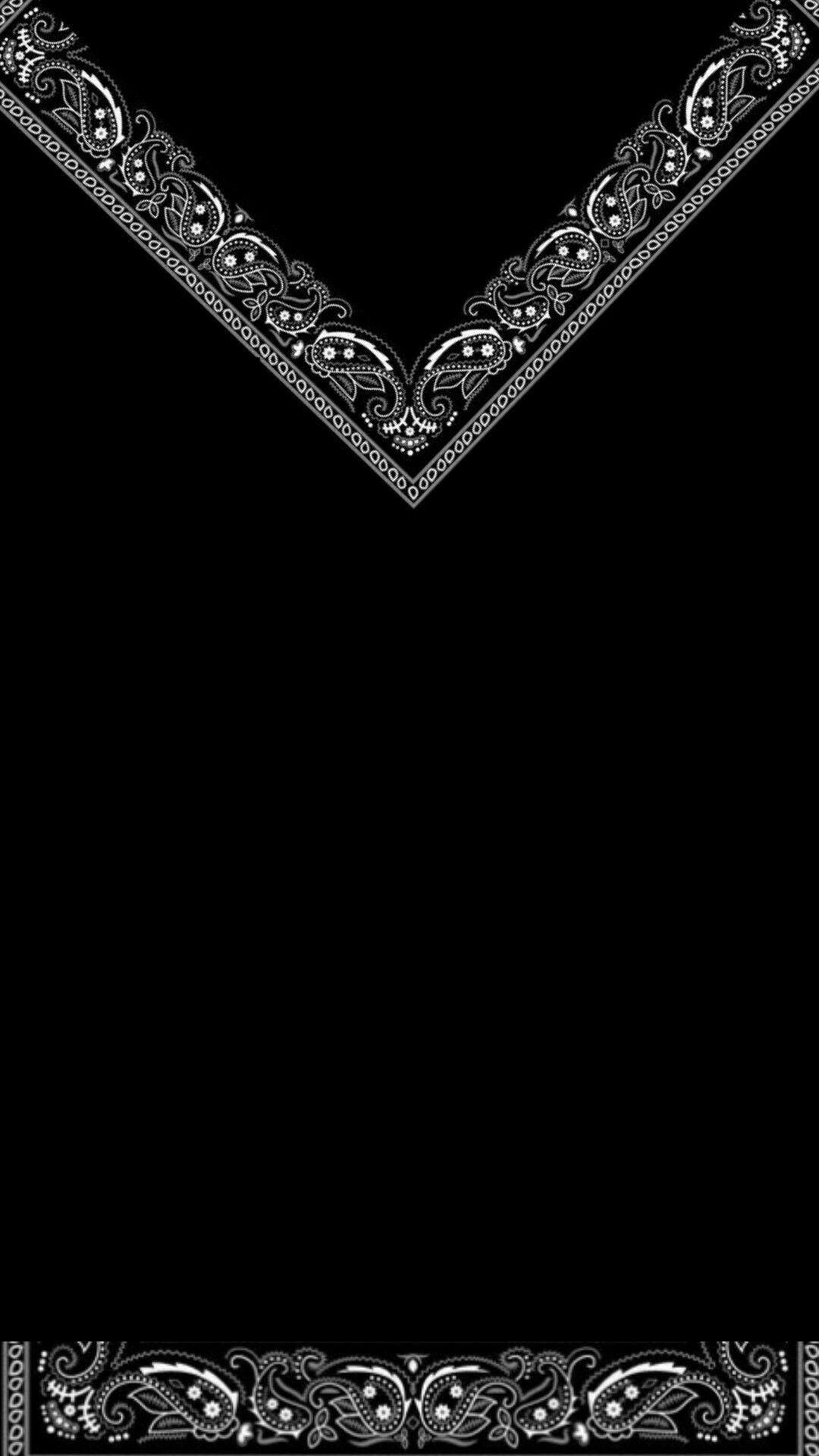 1080x1920 Black Bandana Wallpaper