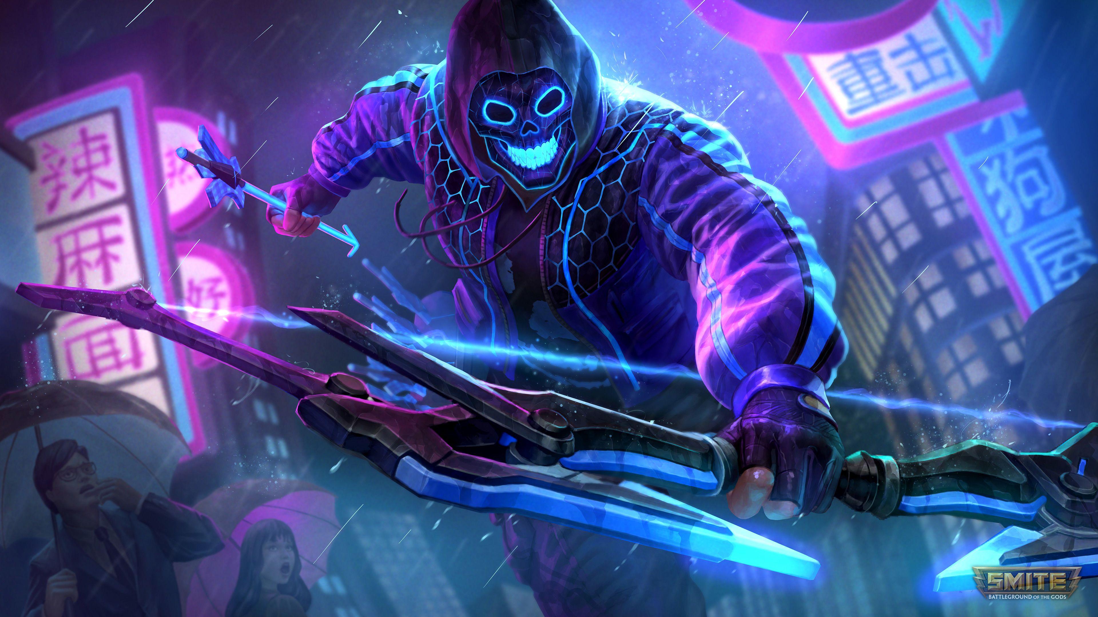 3840x2160 4k HD Neon Gaming Wallpaper