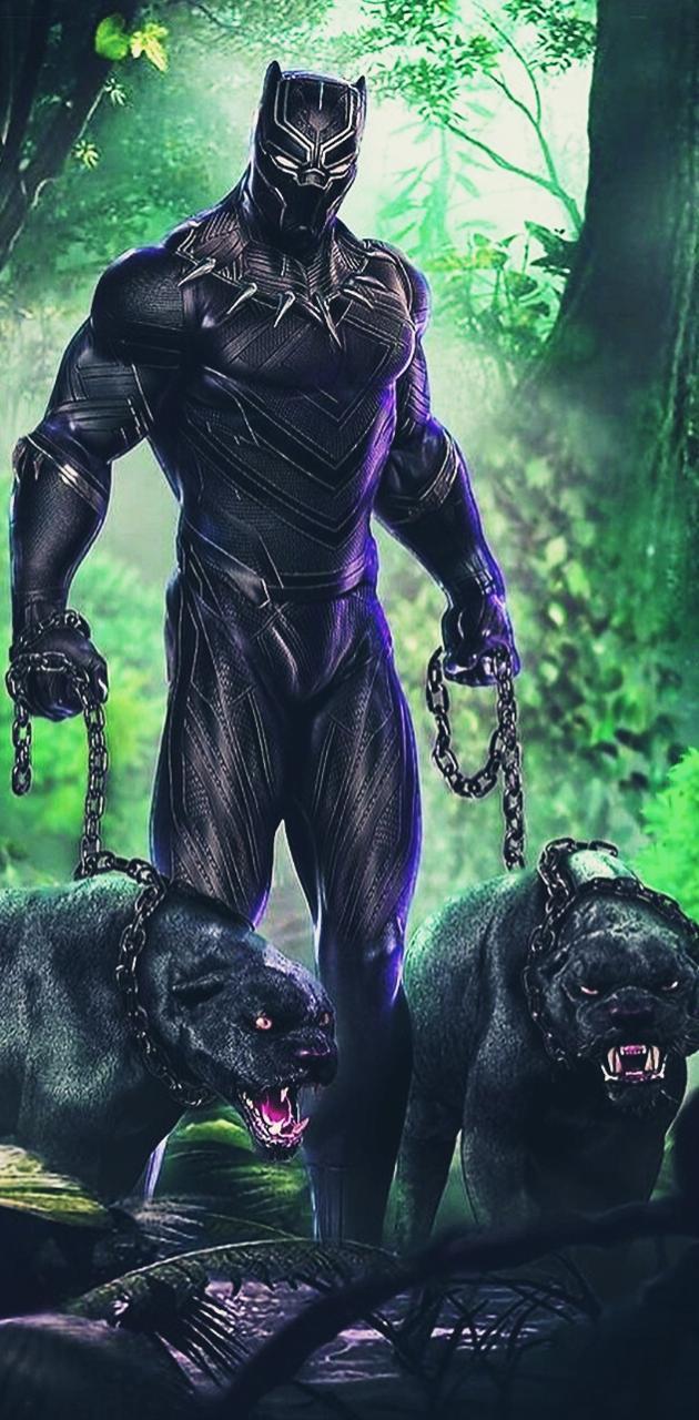 630x1280 Black panther wallpaper