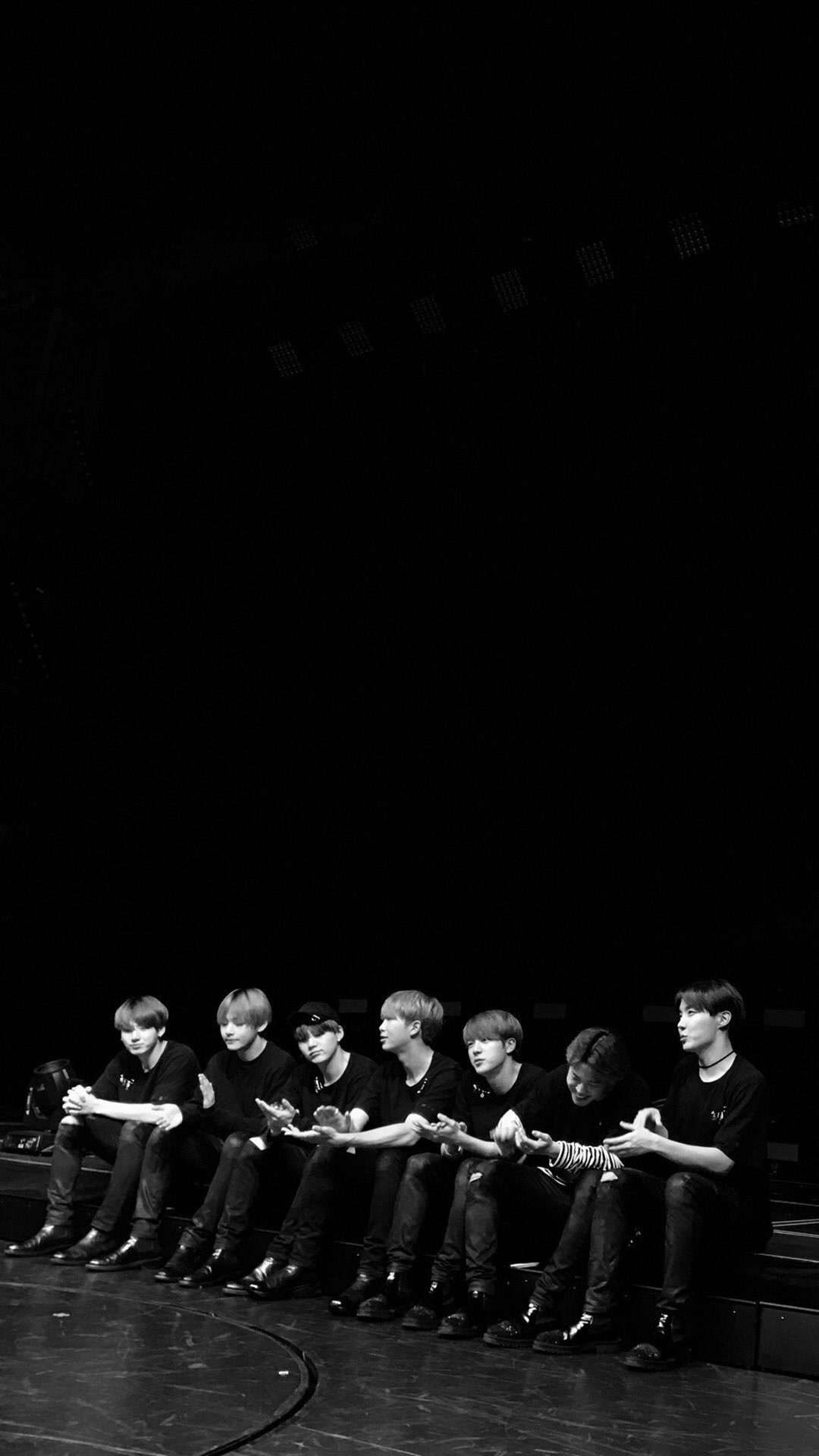 1080x1920 BTS Black Wallpaper, HD BTS Black Background