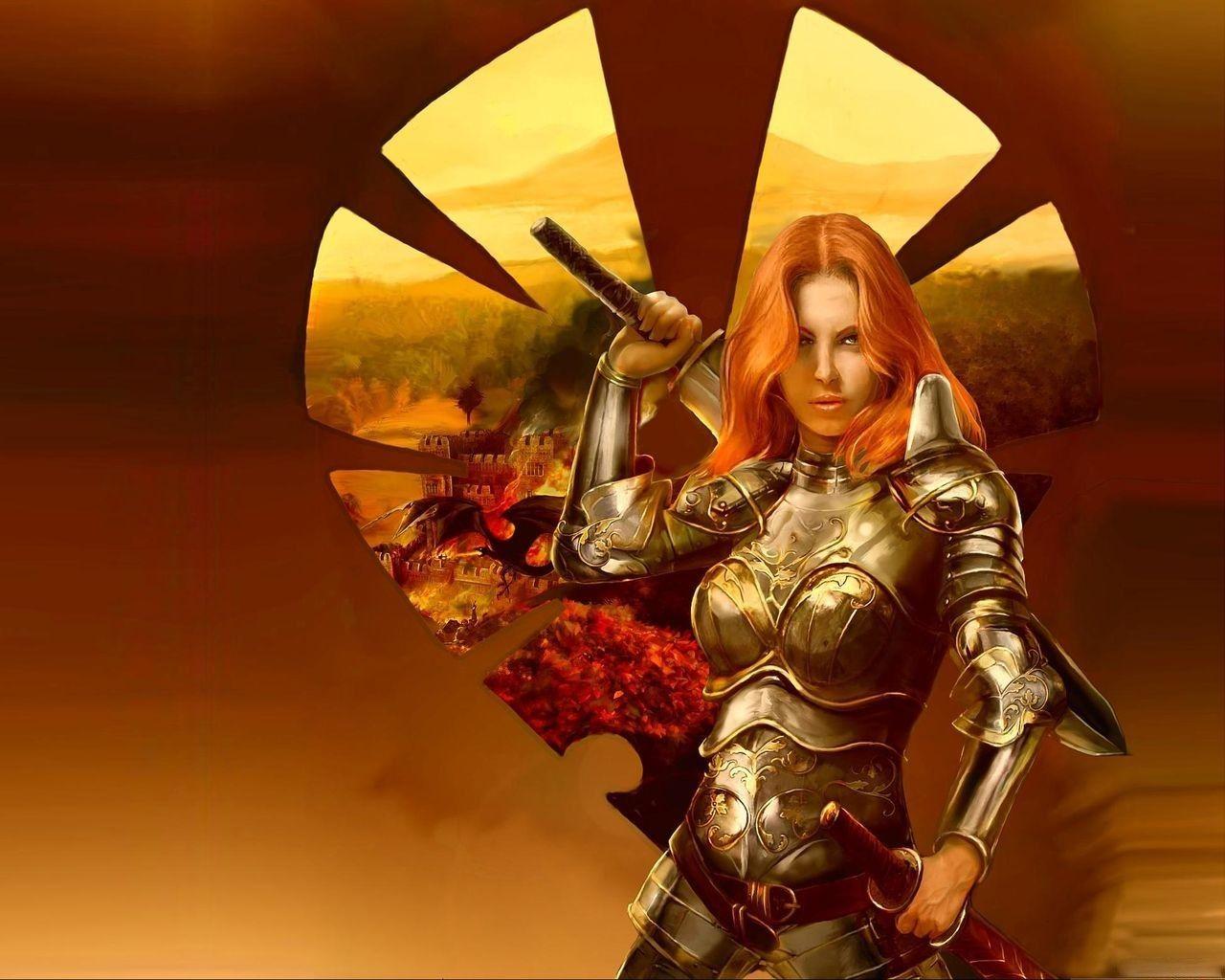 1280x1024 Medieval Female Wallpaper
